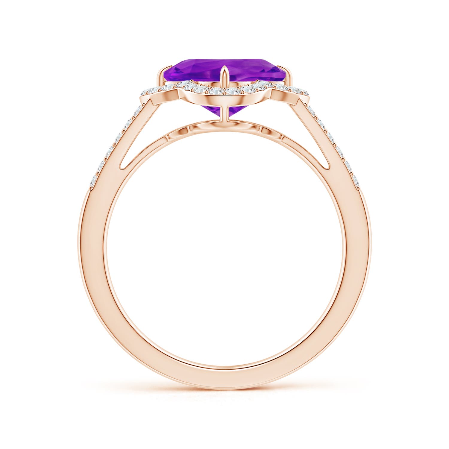 AAAA - Amethyst / 2.68 CT / 14 KT Rose Gold