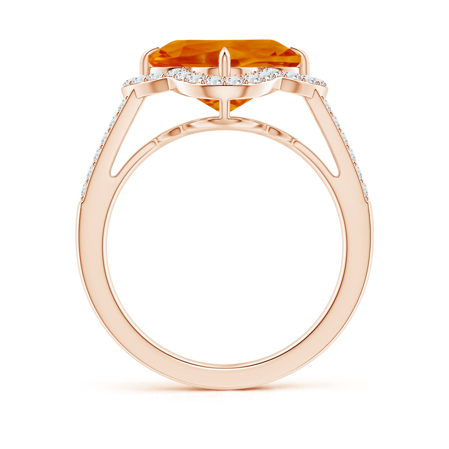 AAAA - Citrine / 3.79 CT / 14 KT Rose Gold