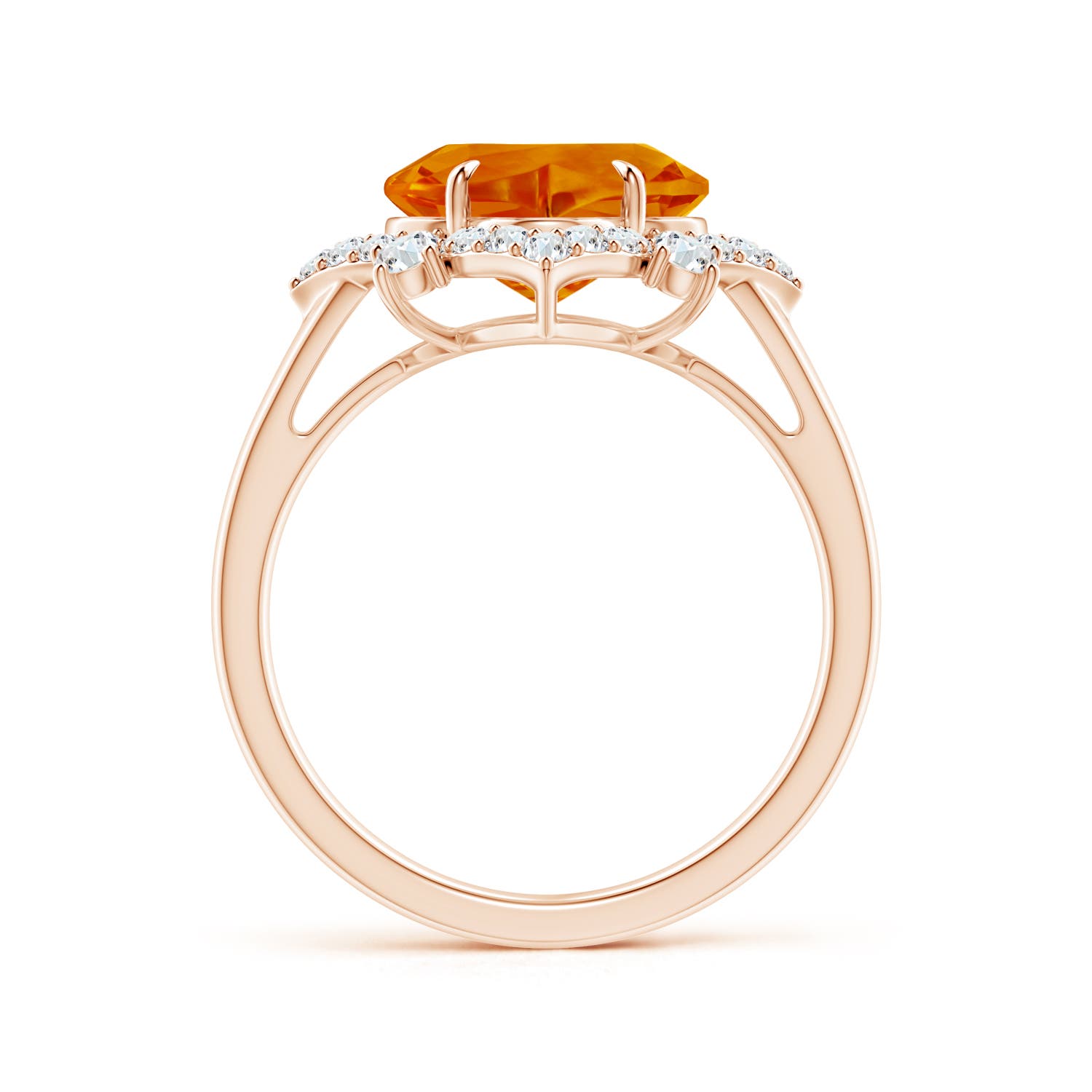 AAAA - Citrine / 3.98 CT / 14 KT Rose Gold