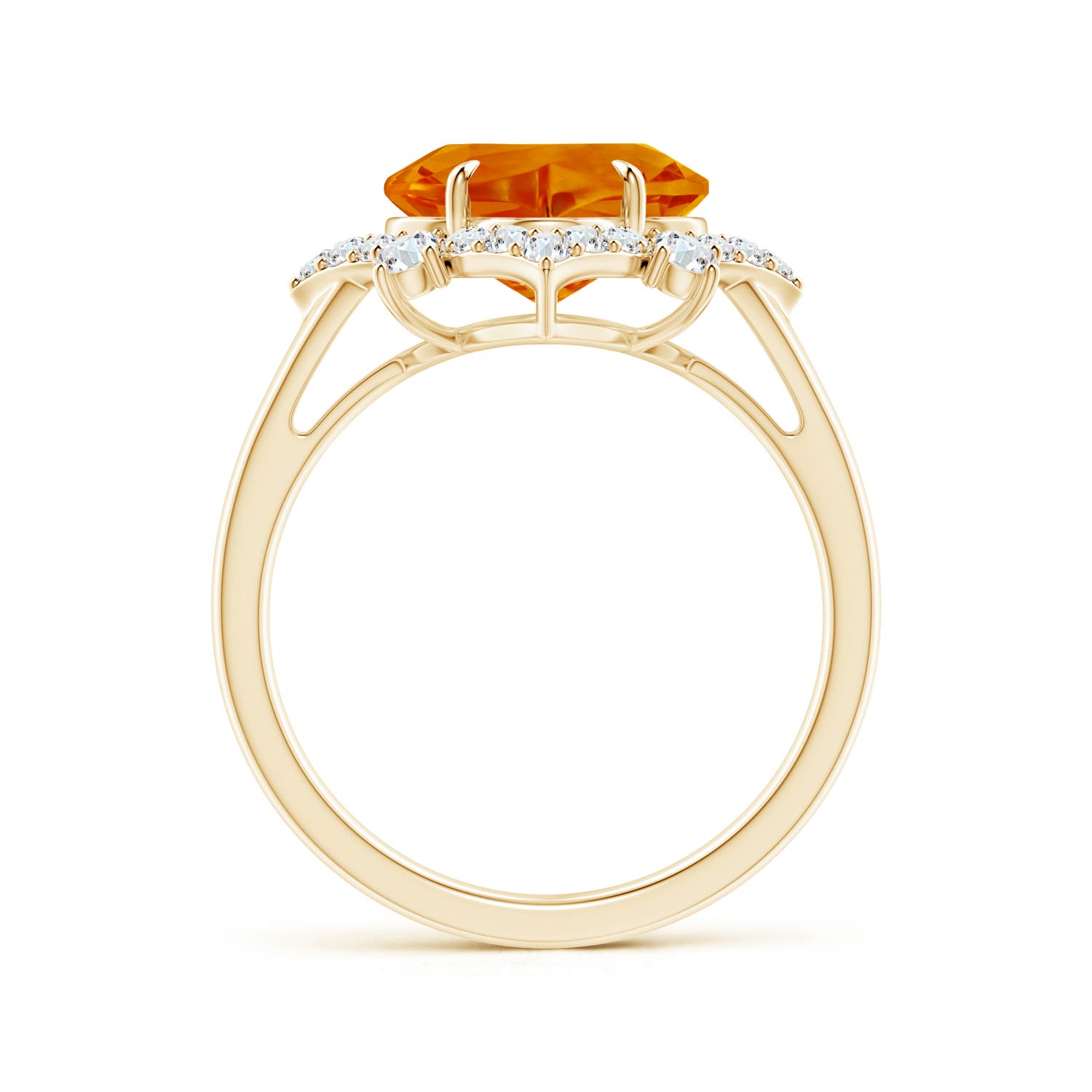 AAAA - Citrine / 3.98 CT / 14 KT Yellow Gold