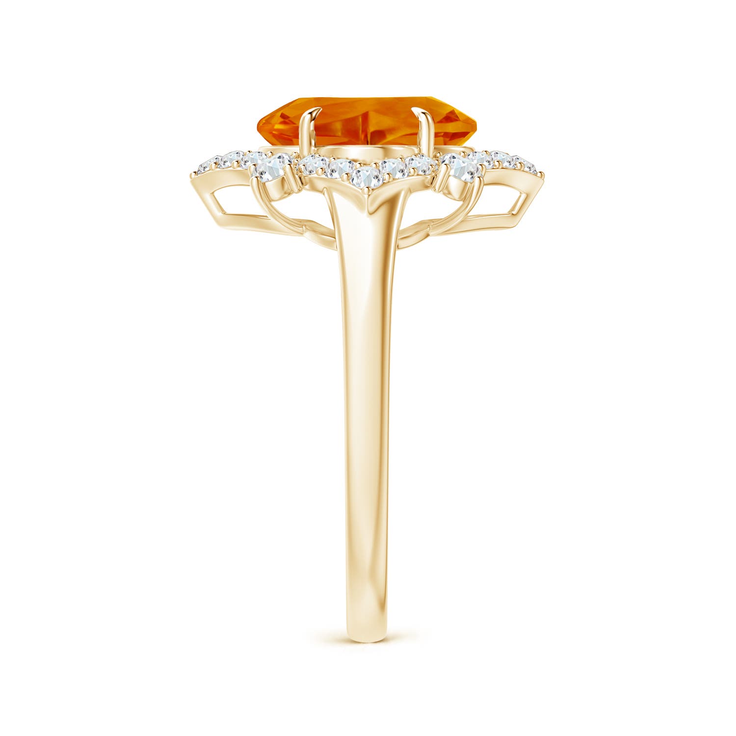 AAAA - Citrine / 3.98 CT / 14 KT Yellow Gold