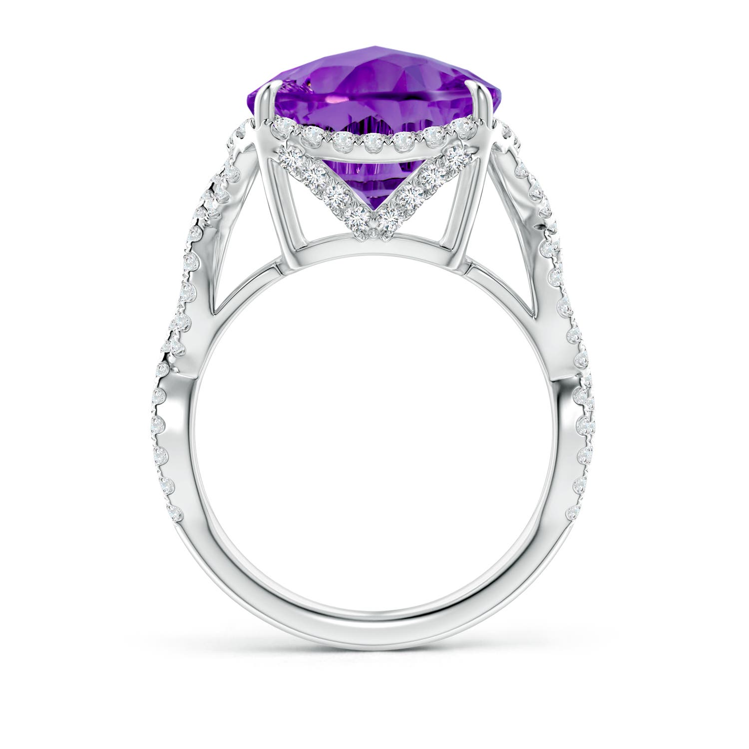 AAAA - Amethyst / 6.3 CT / 14 KT White Gold