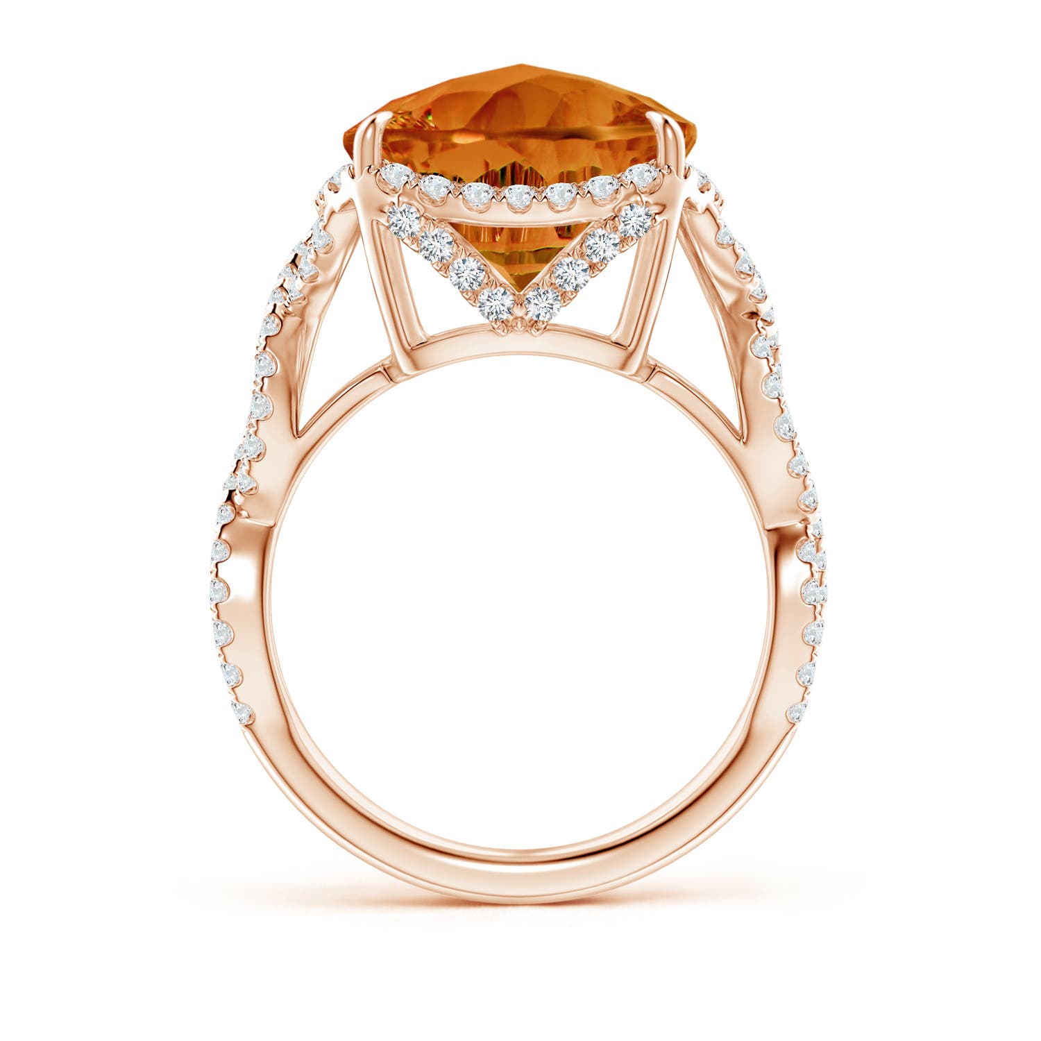 AAAA - Citrine / 6.3 CT / 14 KT Rose Gold