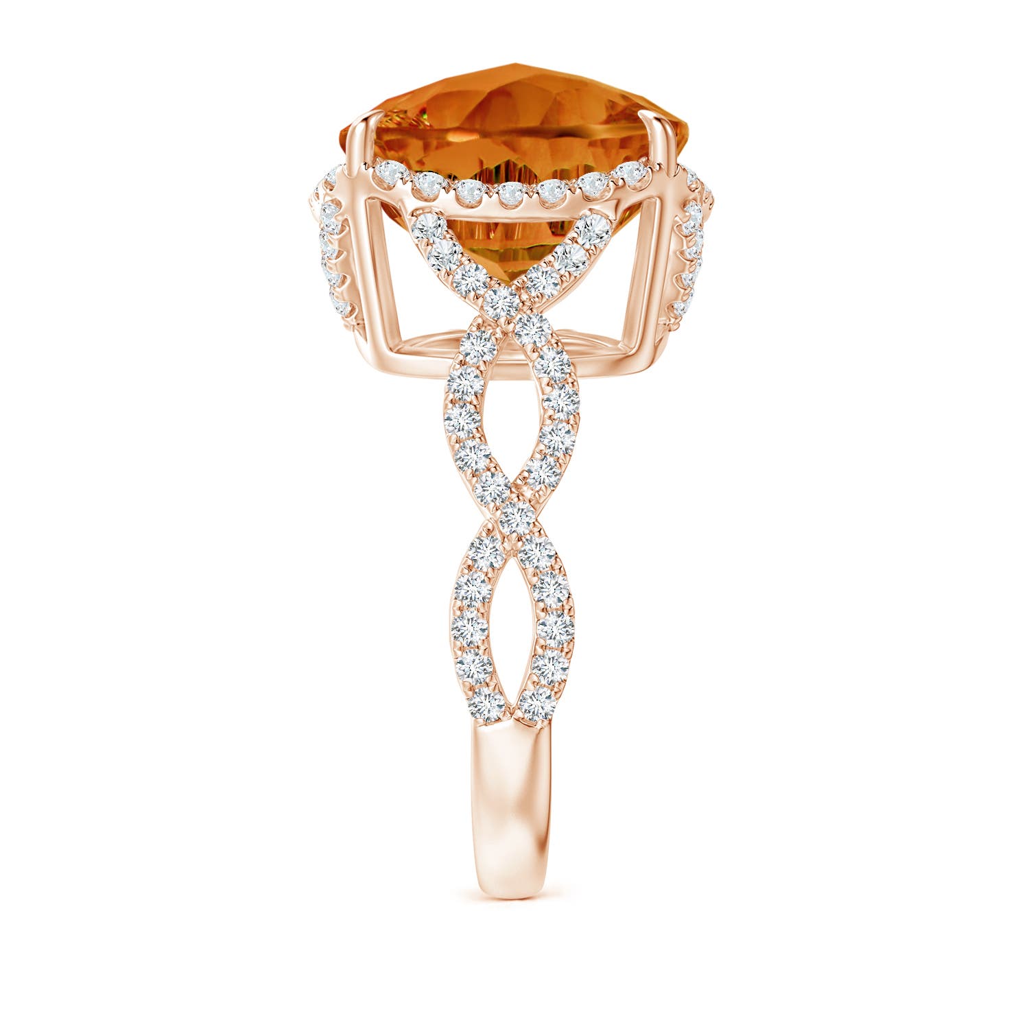 AAAA - Citrine / 6.3 CT / 14 KT Rose Gold