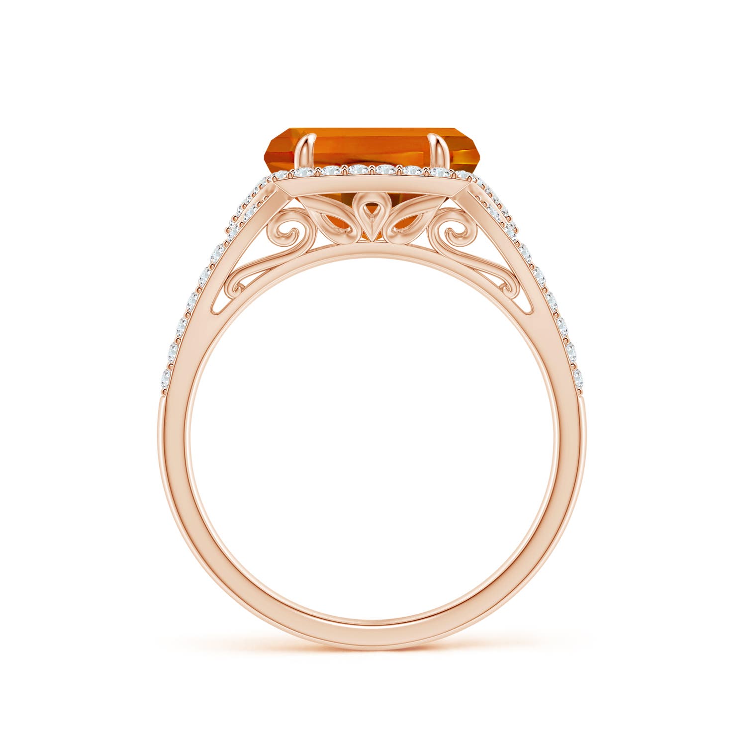 AAAA - Citrine / 3.35 CT / 14 KT Rose Gold