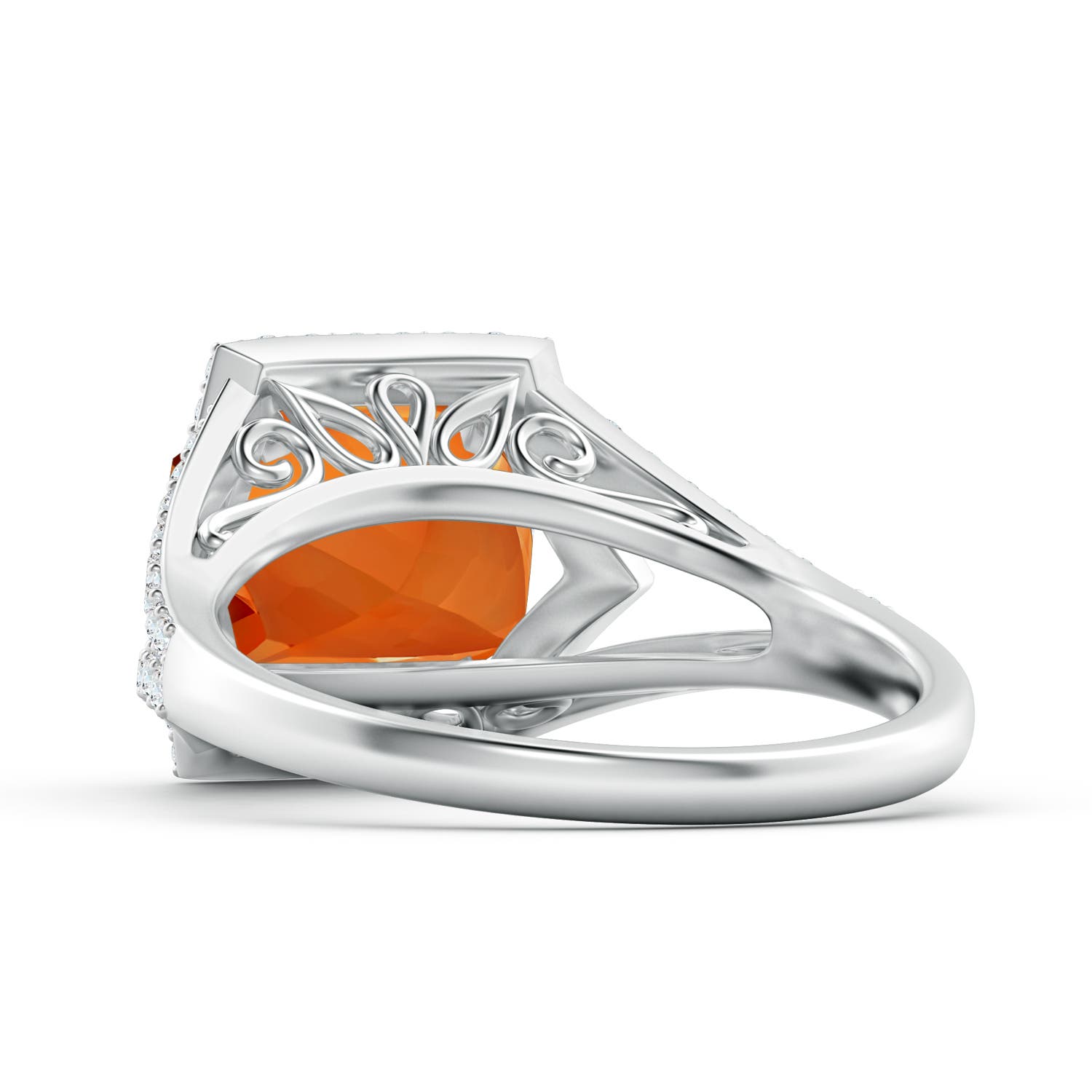 AAAA - Citrine / 3.35 CT / 14 KT White Gold