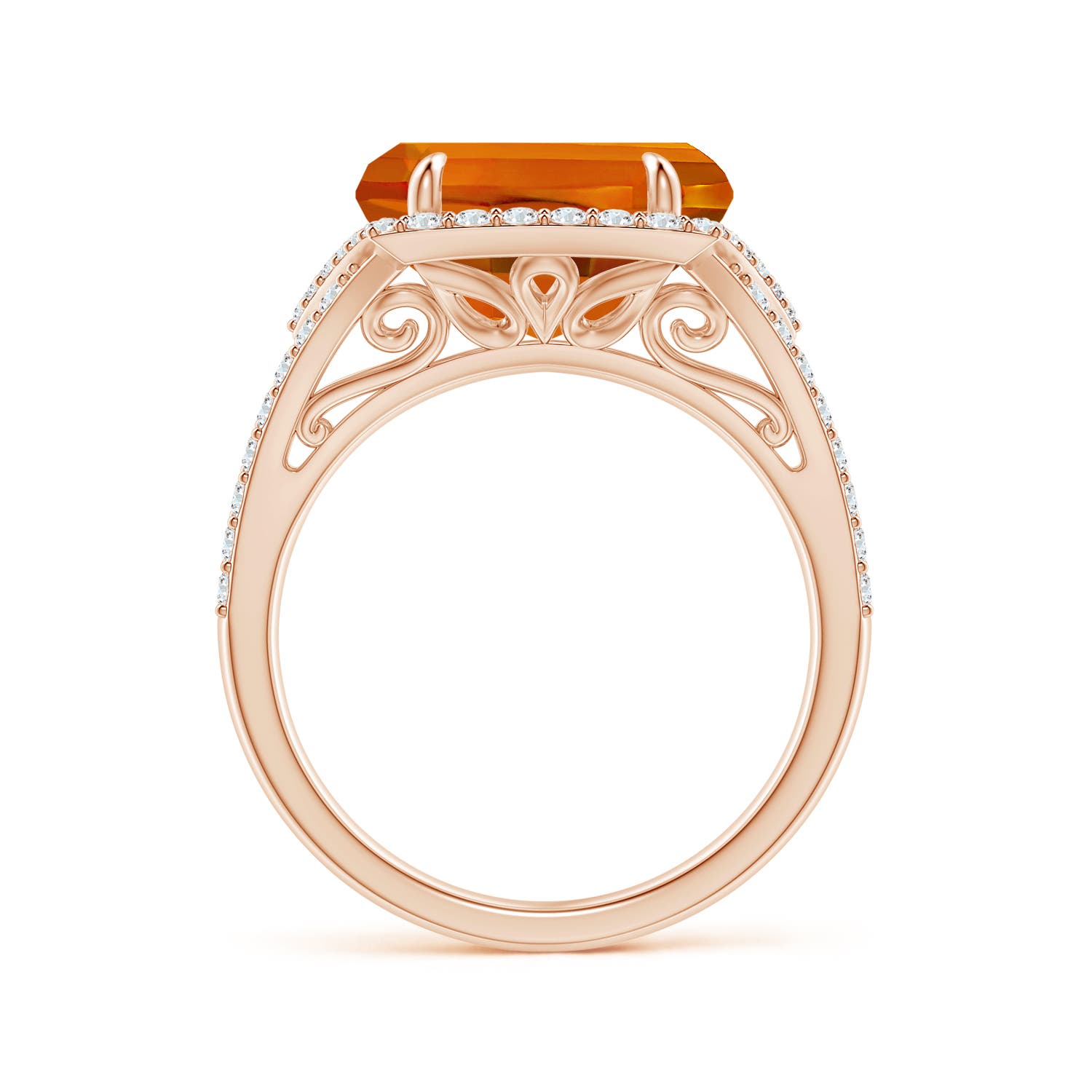 AAAA - Citrine / 5.22 CT / 14 KT Rose Gold