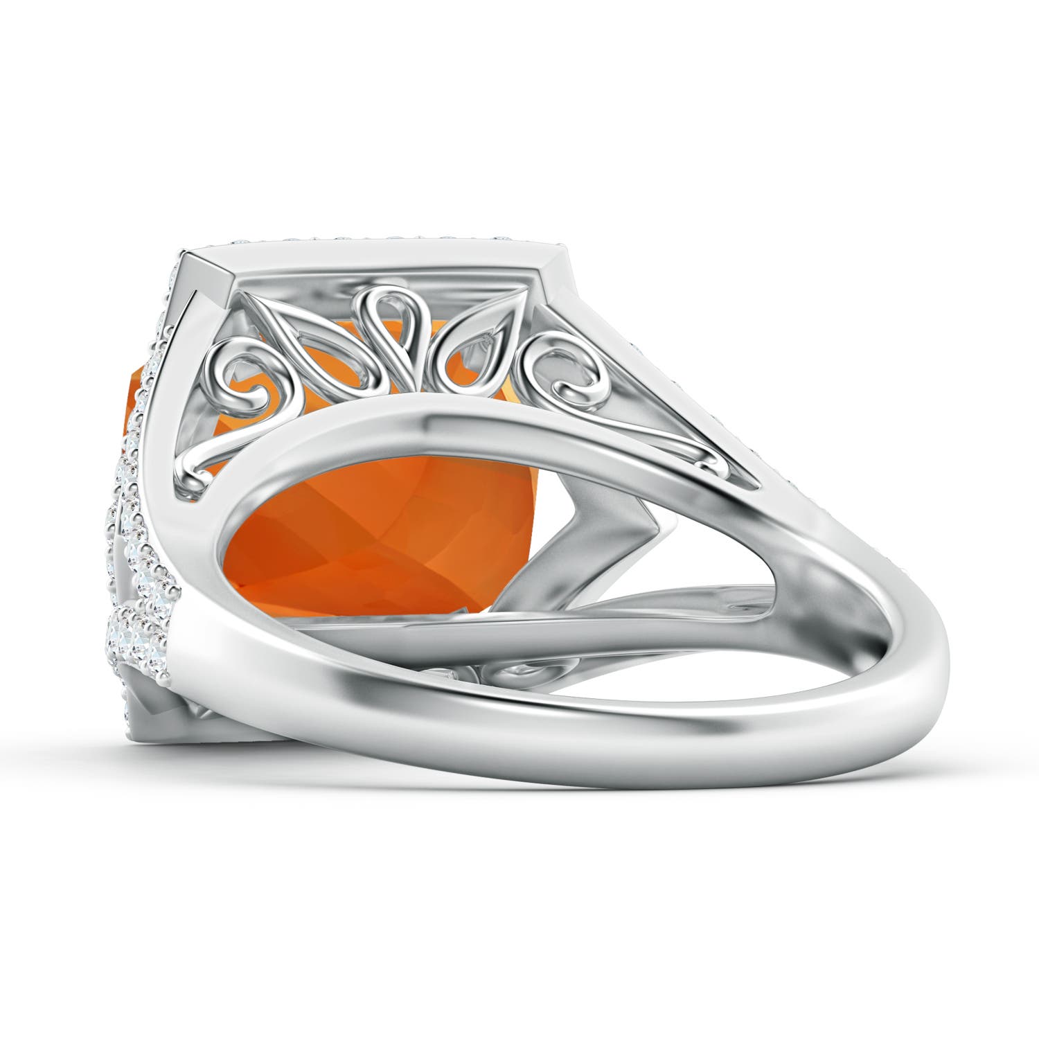 AAAA - Citrine / 5.22 CT / 14 KT White Gold