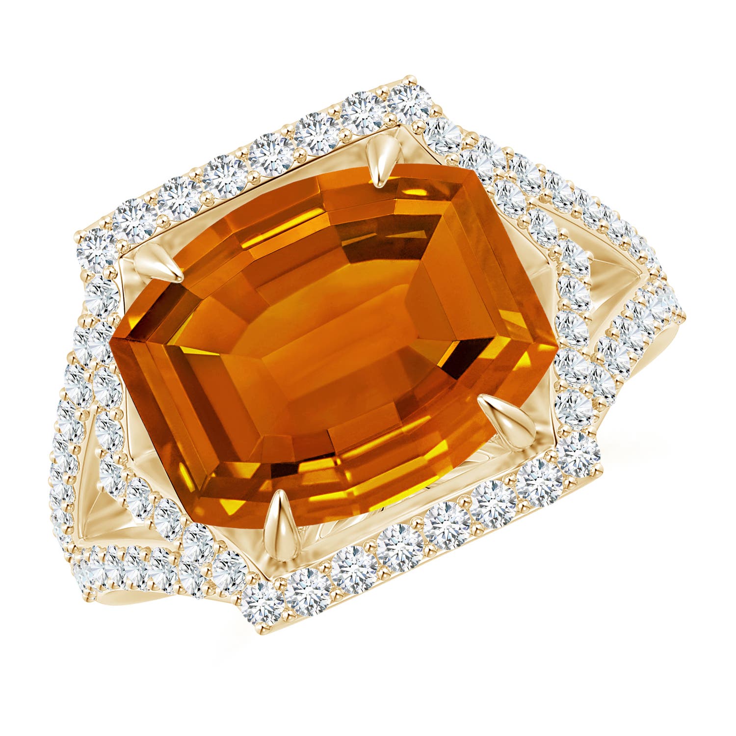 AAAA - Citrine / 5.22 CT / 14 KT Yellow Gold