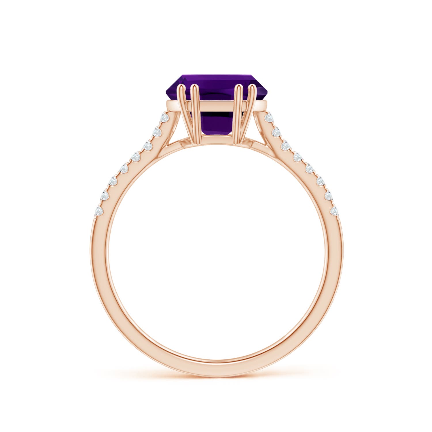 AAAA - Amethyst / 3.03 CT / 14 KT Rose Gold