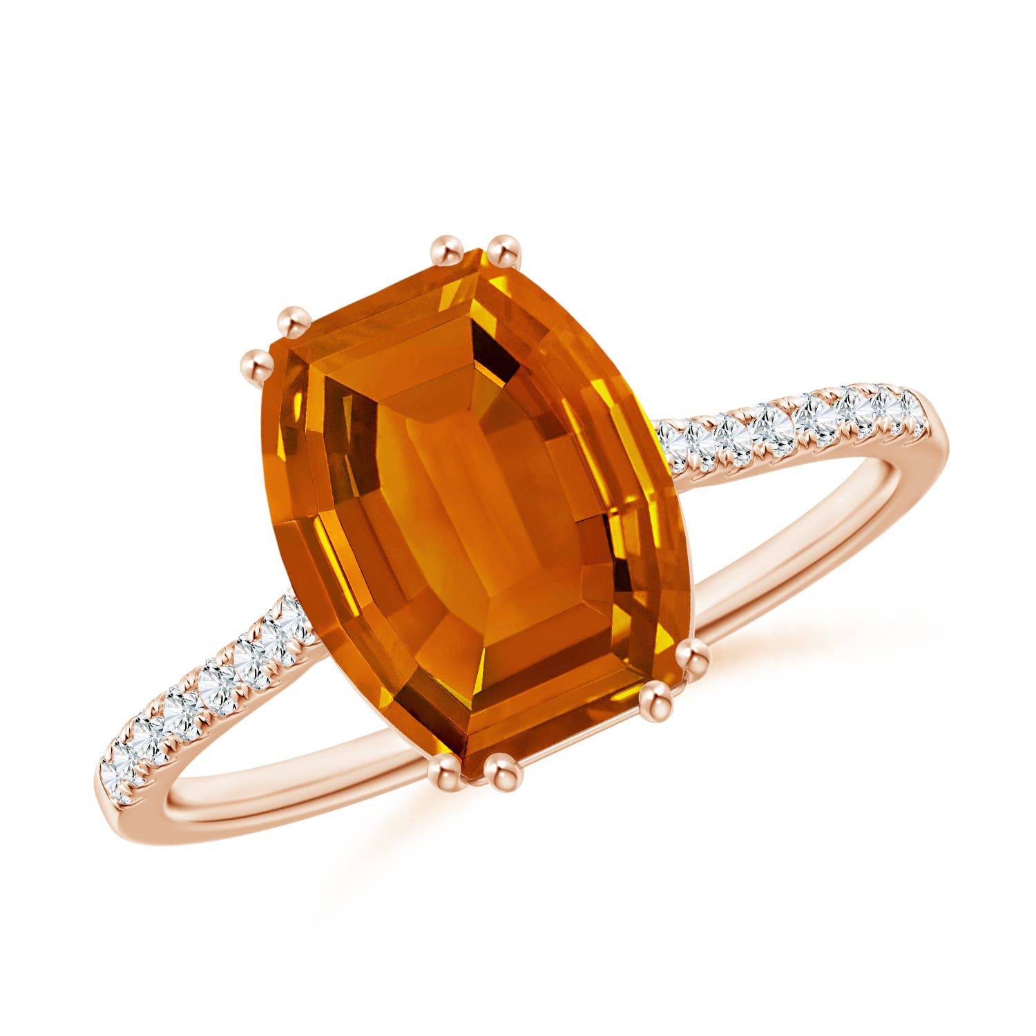 AAAA - Citrine / 3.03 CT / 14 KT Rose Gold