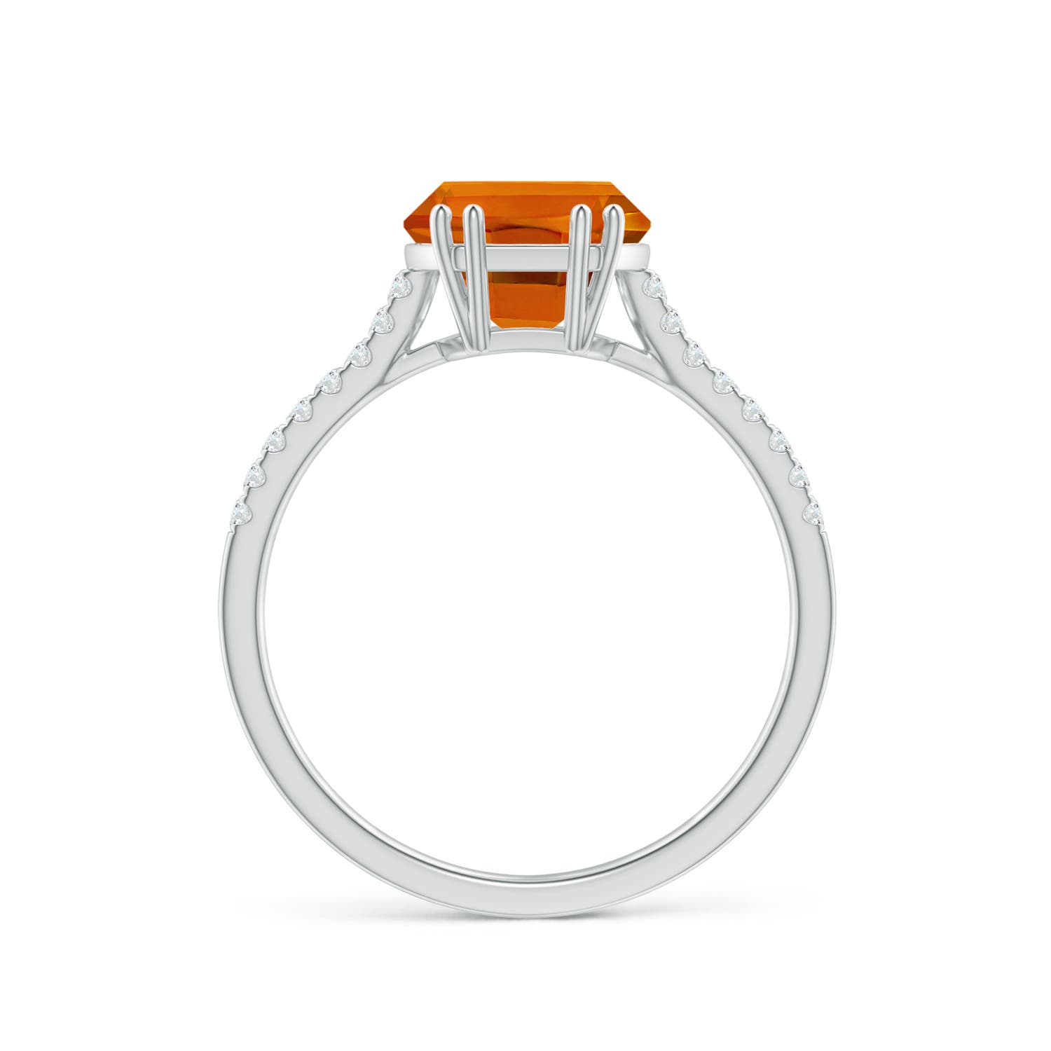 AAAA - Citrine / 3.03 CT / 14 KT White Gold