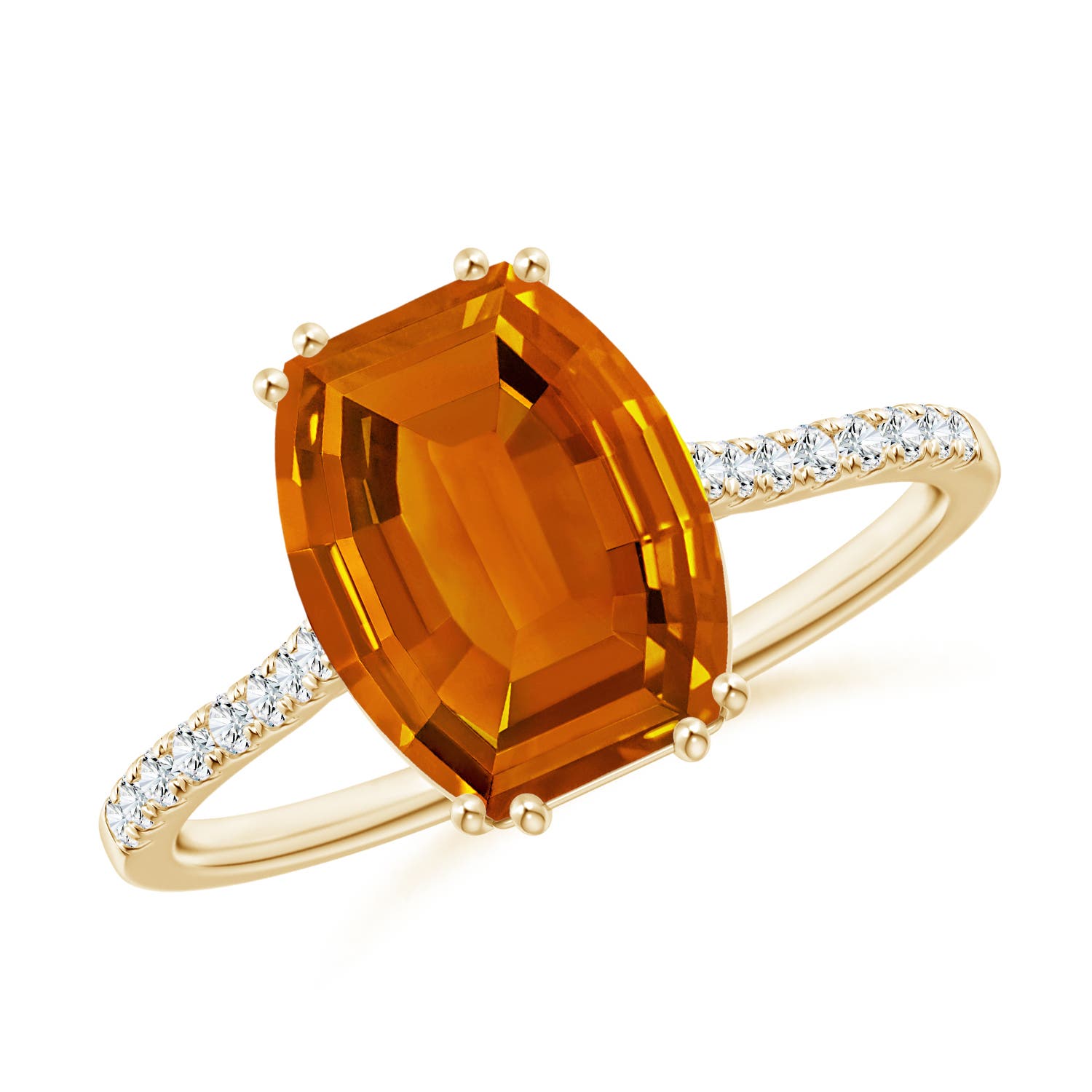 AAAA - Citrine / 3.03 CT / 14 KT Yellow Gold