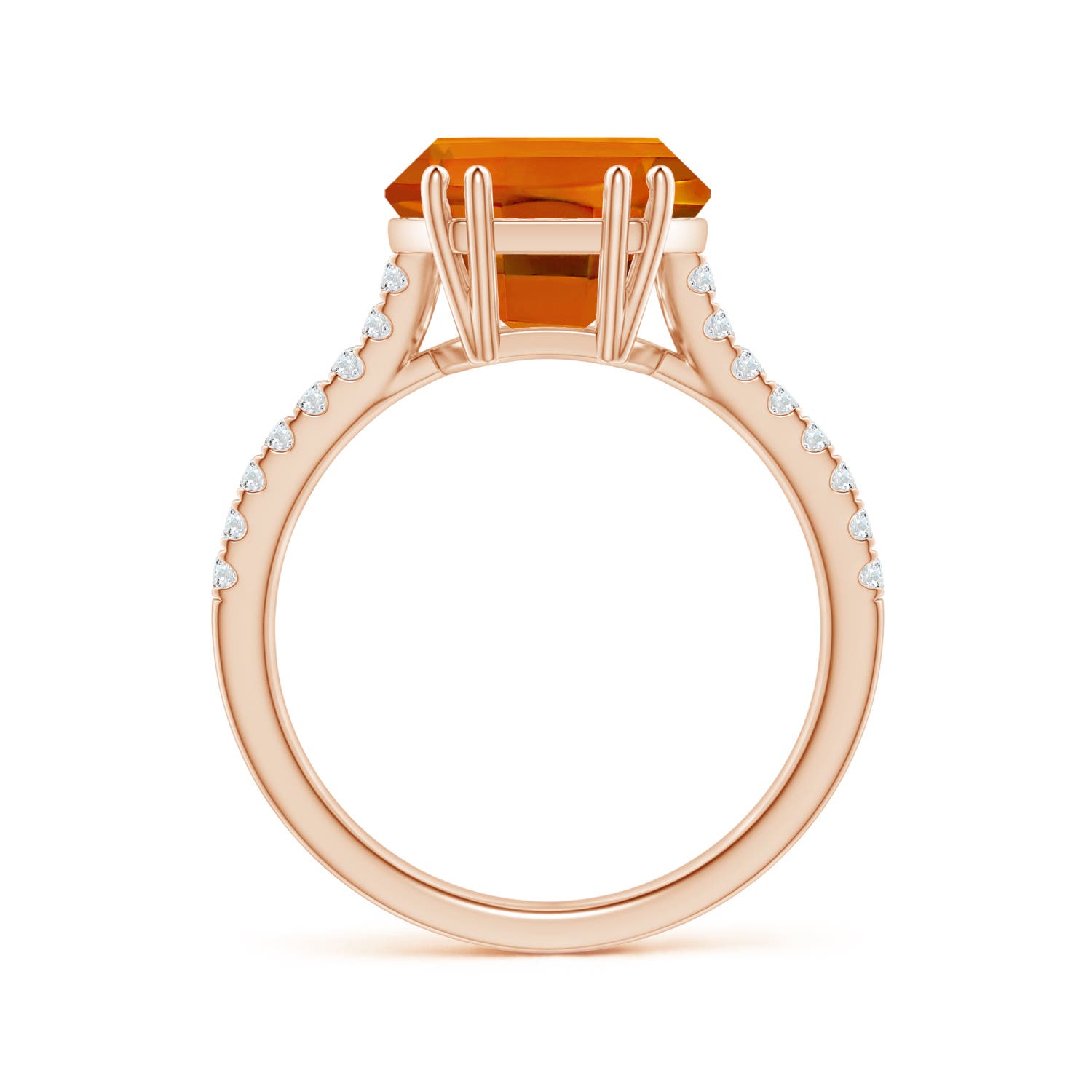 AAAA - Citrine / 4.66 CT / 14 KT Rose Gold