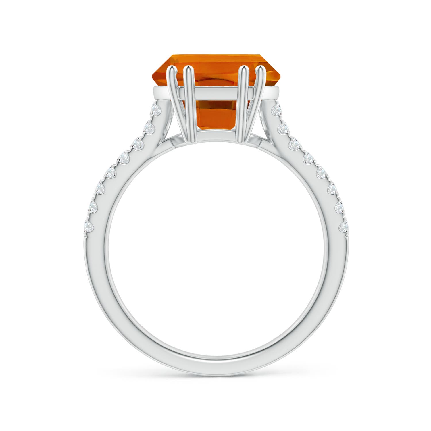 AAAA - Citrine / 4.66 CT / 14 KT White Gold