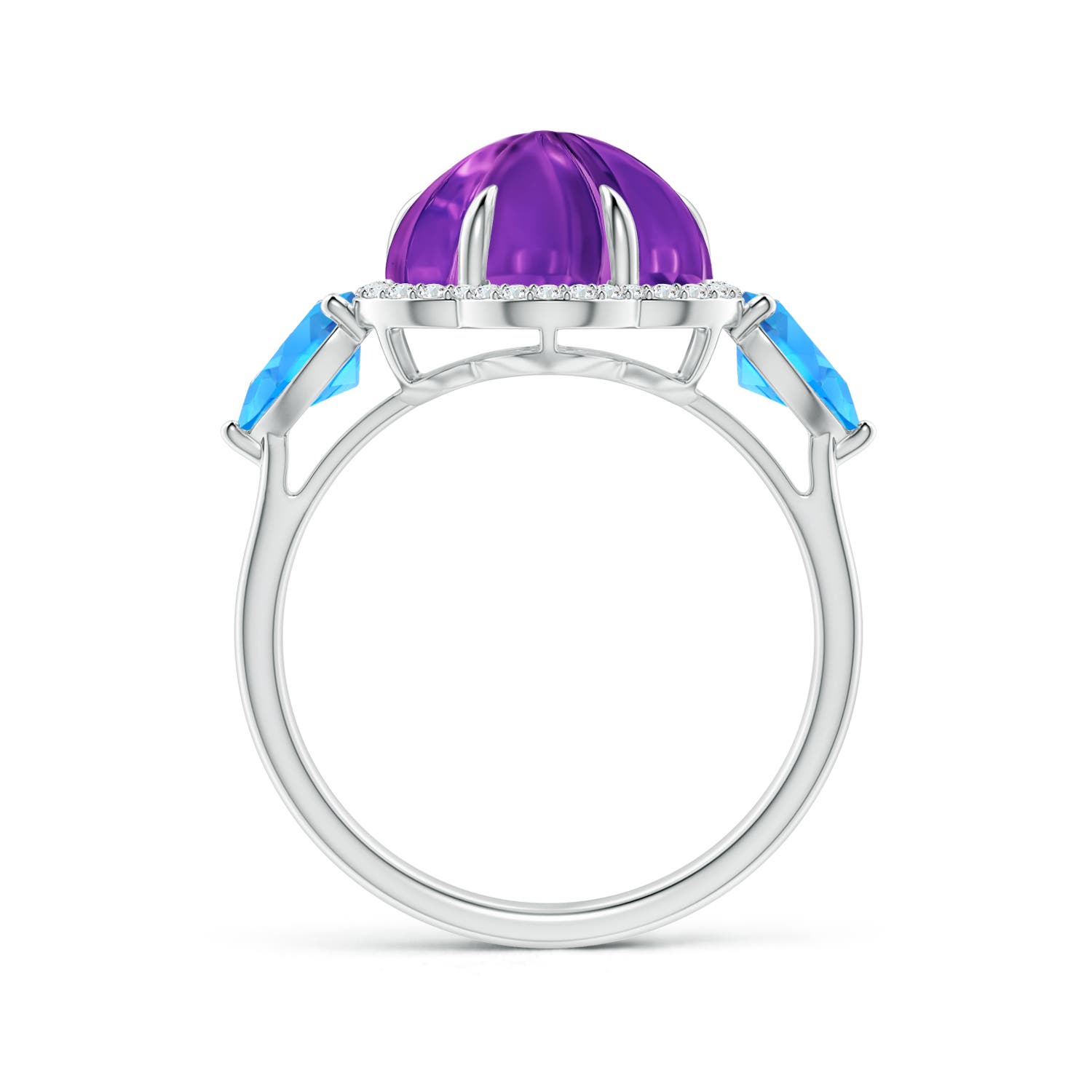 AAAA - Amethyst / 7.6 CT / 14 KT White Gold