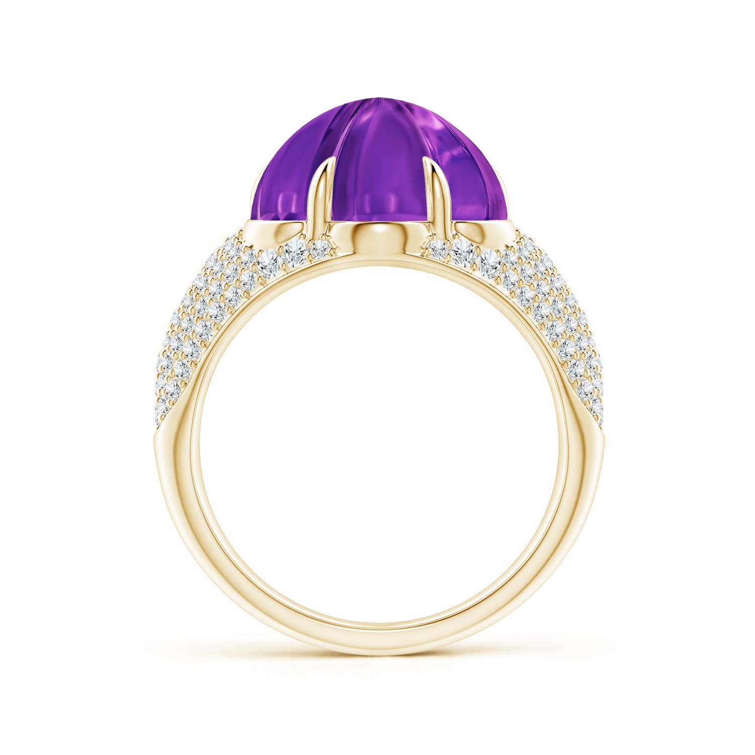 AAAA - Amethyst / 8.25 CT / 14 KT Yellow Gold