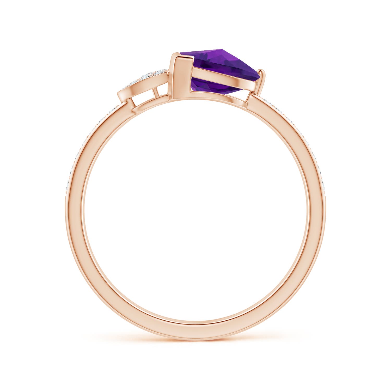 AAAA - Amethyst / 1.64 CT / 14 KT Rose Gold