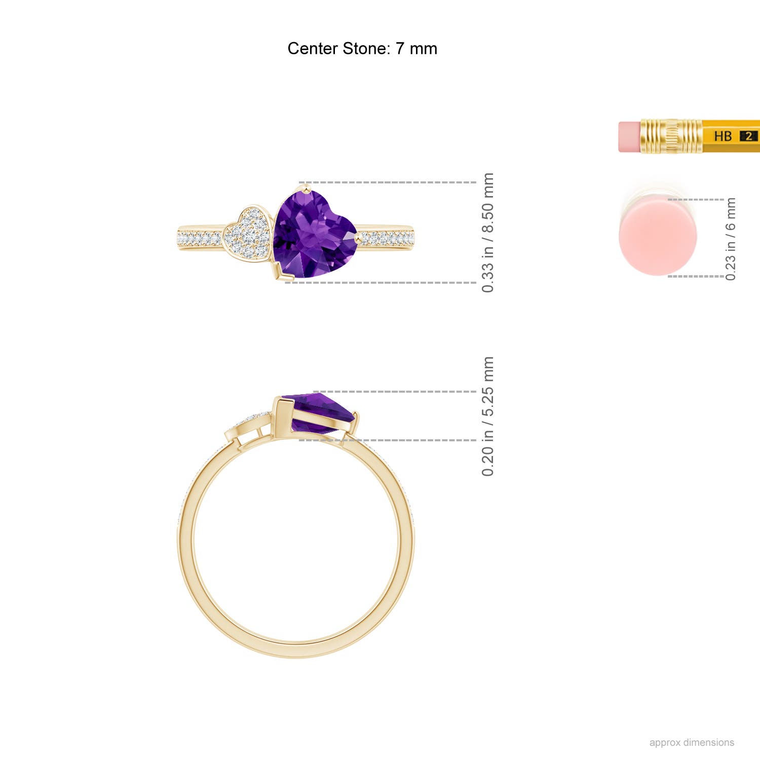 AAAA - Amethyst / 1.64 CT / 14 KT Yellow Gold