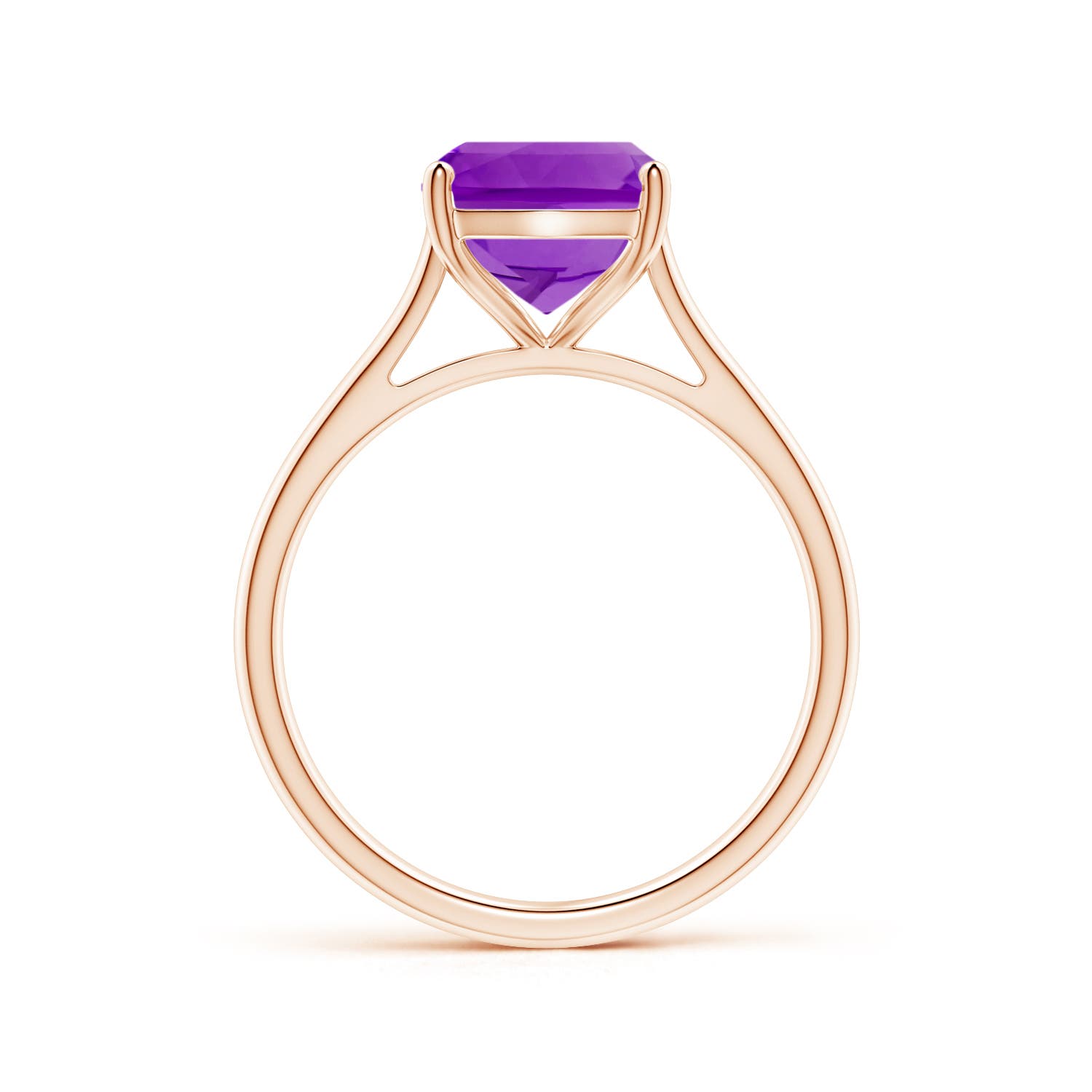 AAAA - Amethyst / 2.8 CT / 14 KT Rose Gold