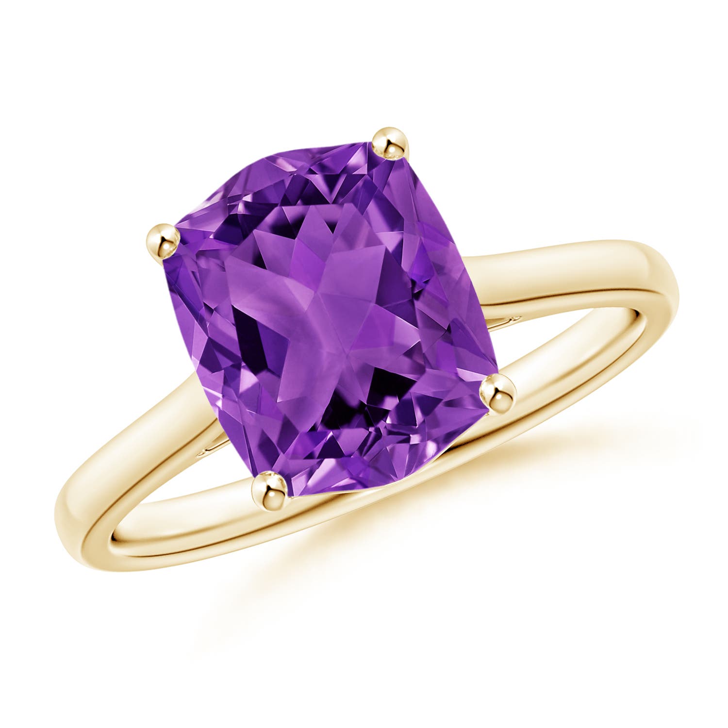 AAAA - Amethyst / 2.8 CT / 14 KT Yellow Gold