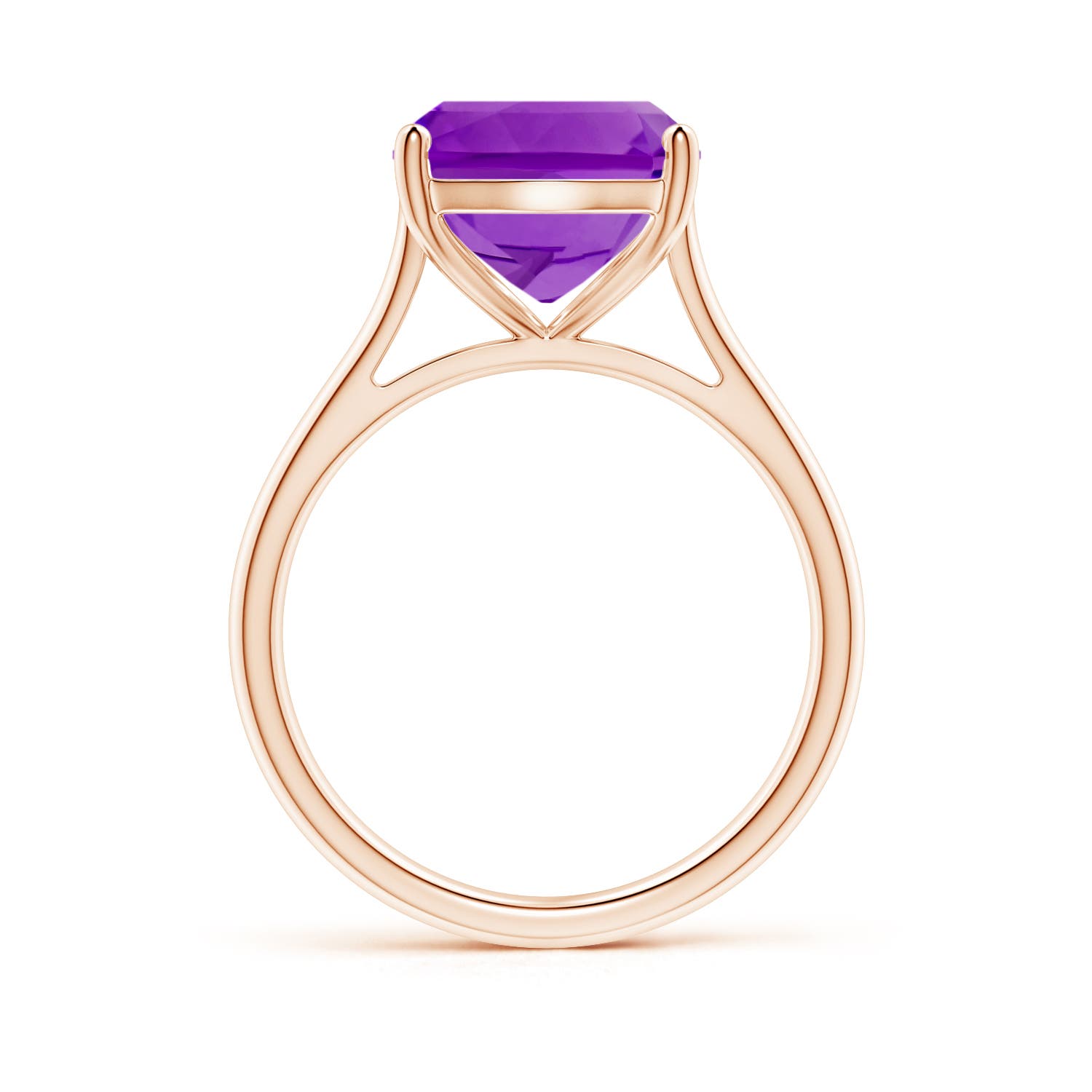 AAAA - Amethyst / 5 CT / 14 KT Rose Gold