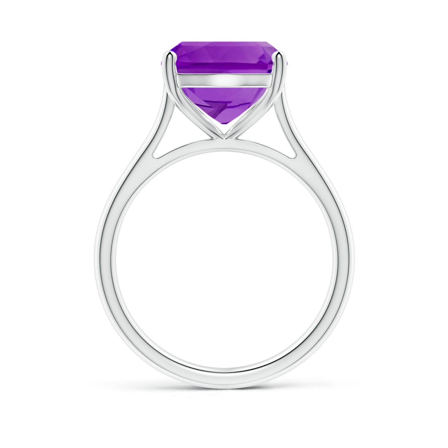 AAAA - Amethyst / 5 CT / 14 KT White Gold