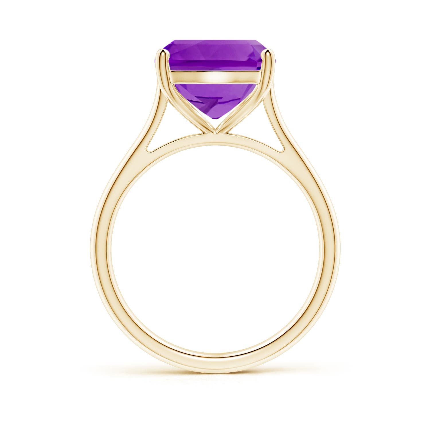 AAAA - Amethyst / 5 CT / 14 KT Yellow Gold