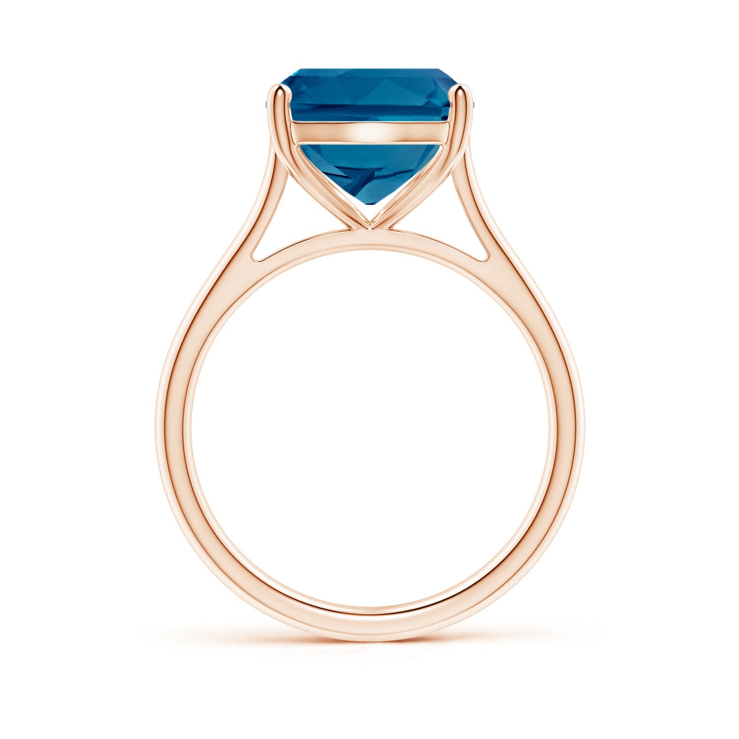 AAAA - London Blue Topaz / 6 CT / 14 KT Rose Gold