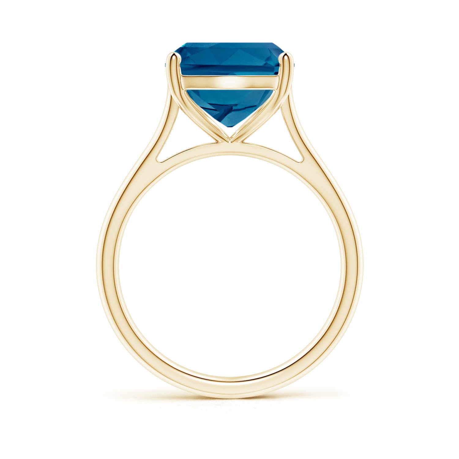 AAAA - London Blue Topaz / 6 CT / 14 KT Yellow Gold