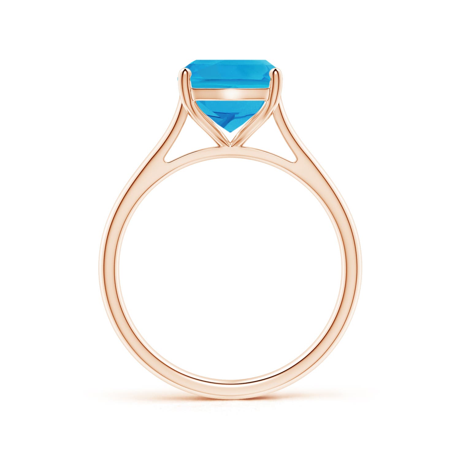 AAAA - Swiss Blue Topaz / 3.3 CT / 14 KT Rose Gold