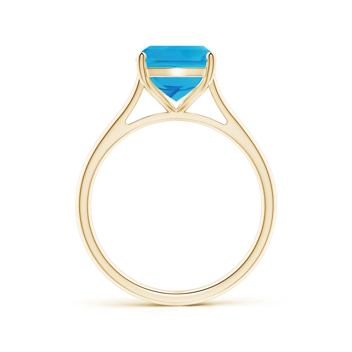 AAAA - Swiss Blue Topaz / 3.3 CT / 14 KT Yellow Gold