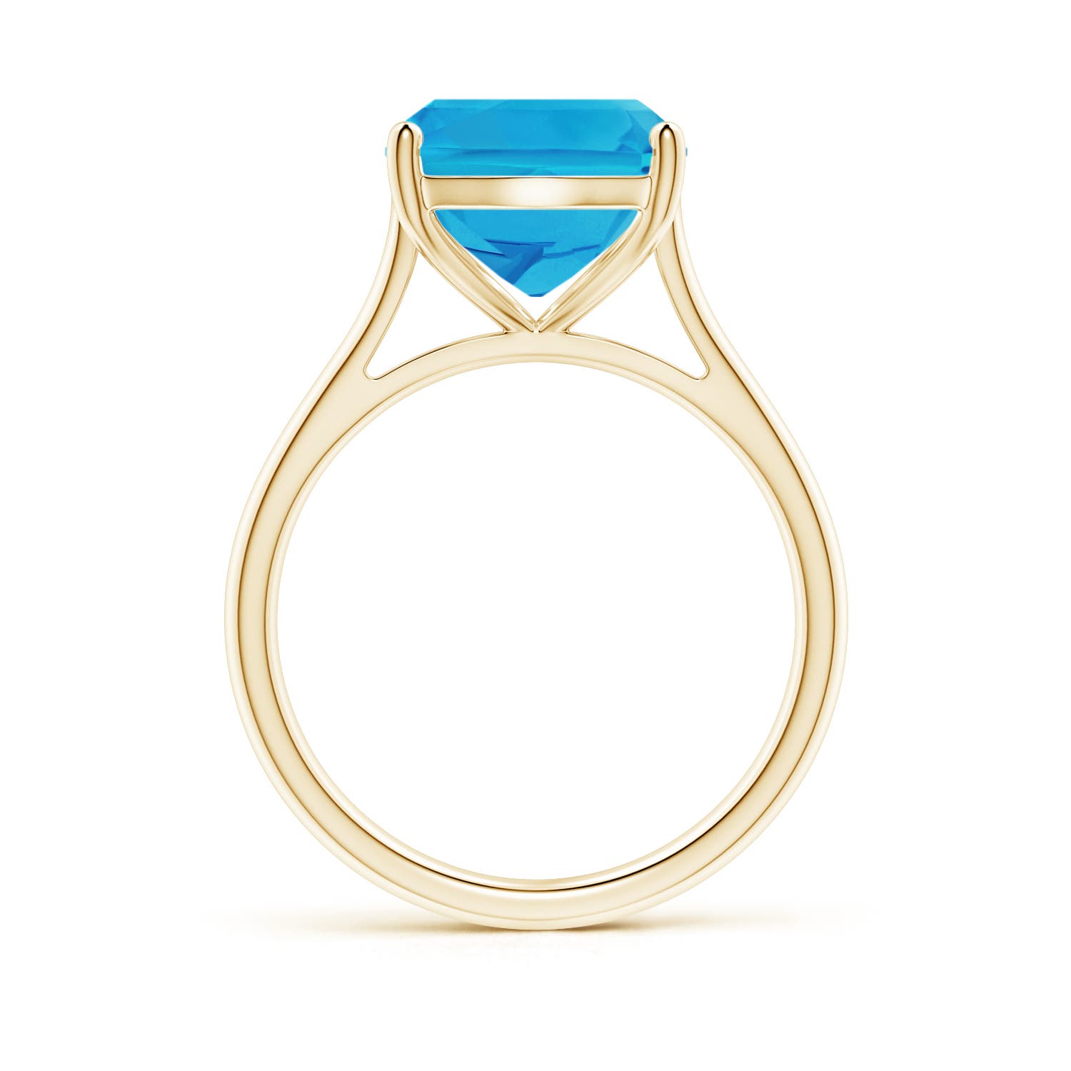 AAAA - Swiss Blue Topaz / 6 CT / 14 KT Yellow Gold