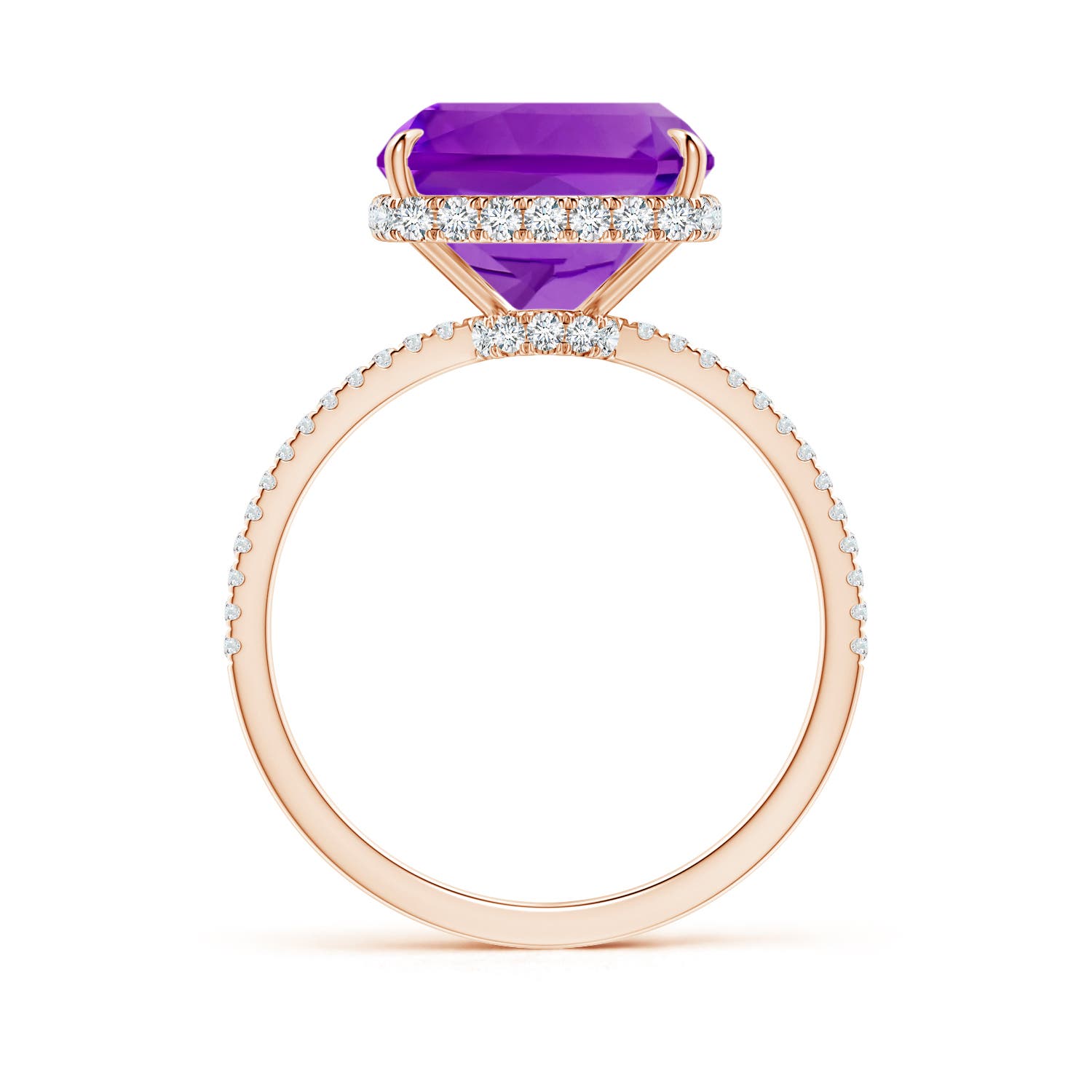 AAAA - Amethyst / 5.54 CT / 14 KT Rose Gold