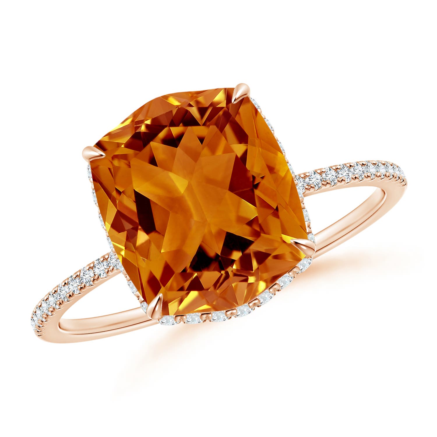 AAAA - Citrine / 3.2 CT / 14 KT Rose Gold