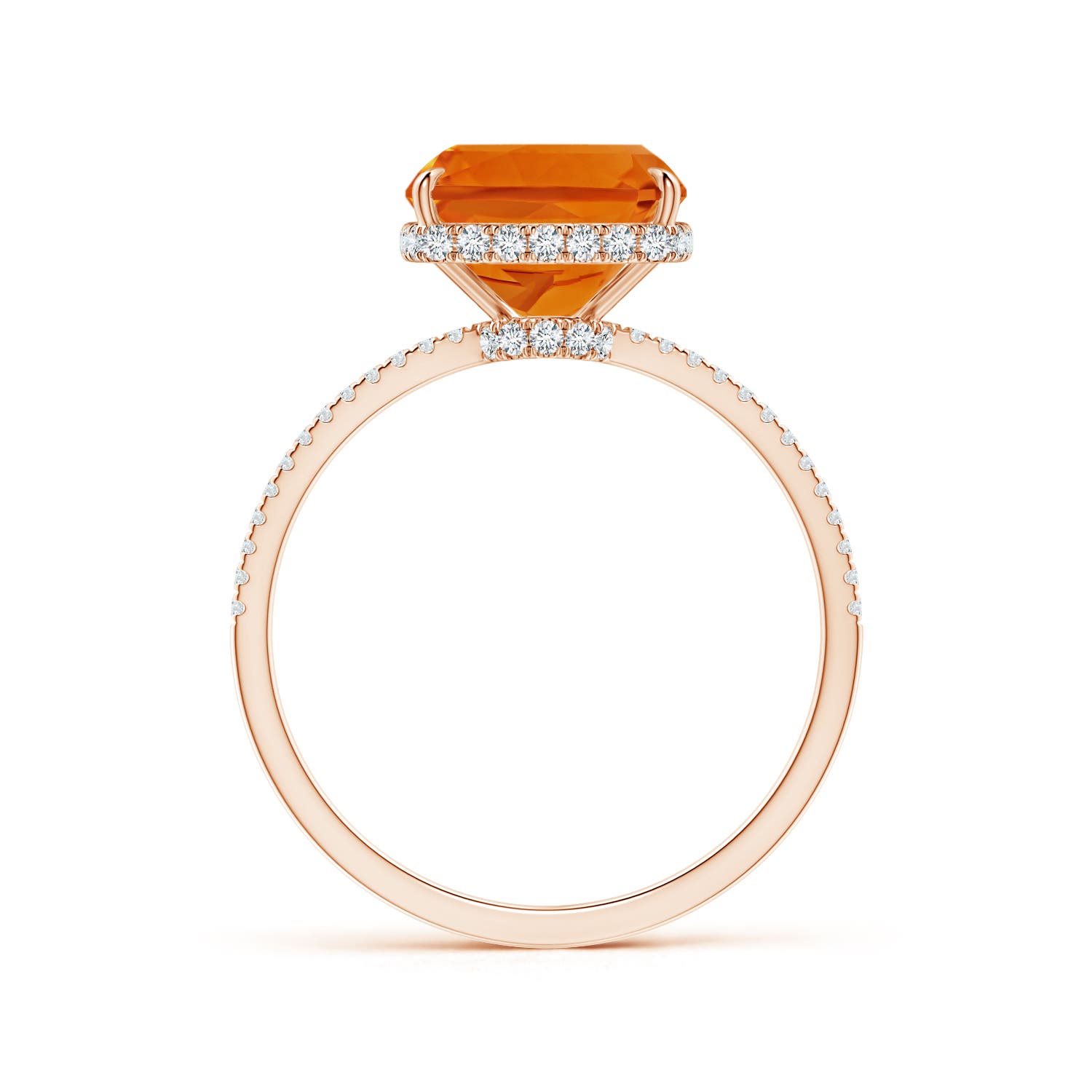 AAAA - Citrine / 3.2 CT / 14 KT Rose Gold