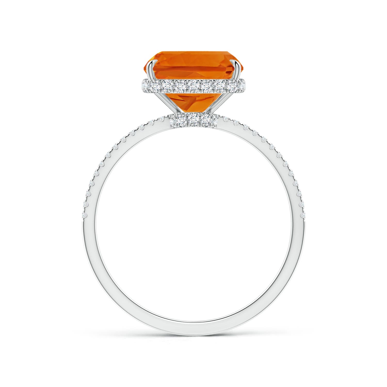 AAAA - Citrine / 3.2 CT / 14 KT White Gold