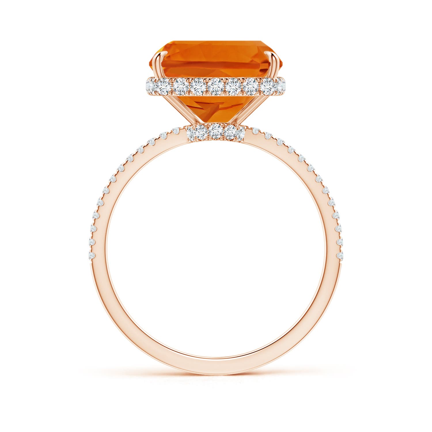 AAAA - Citrine / 5.54 CT / 14 KT Rose Gold