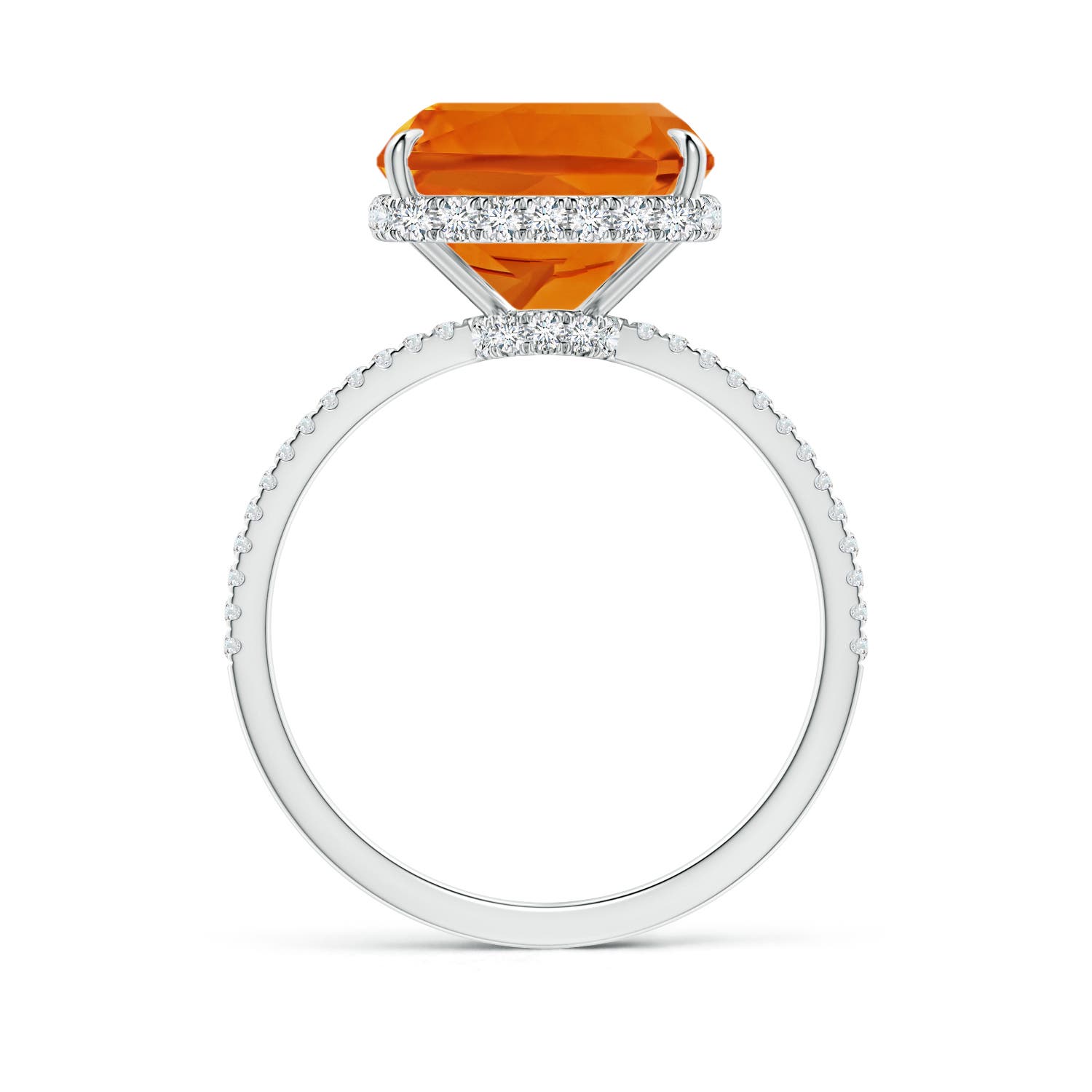 AAAA - Citrine / 5.54 CT / 14 KT White Gold