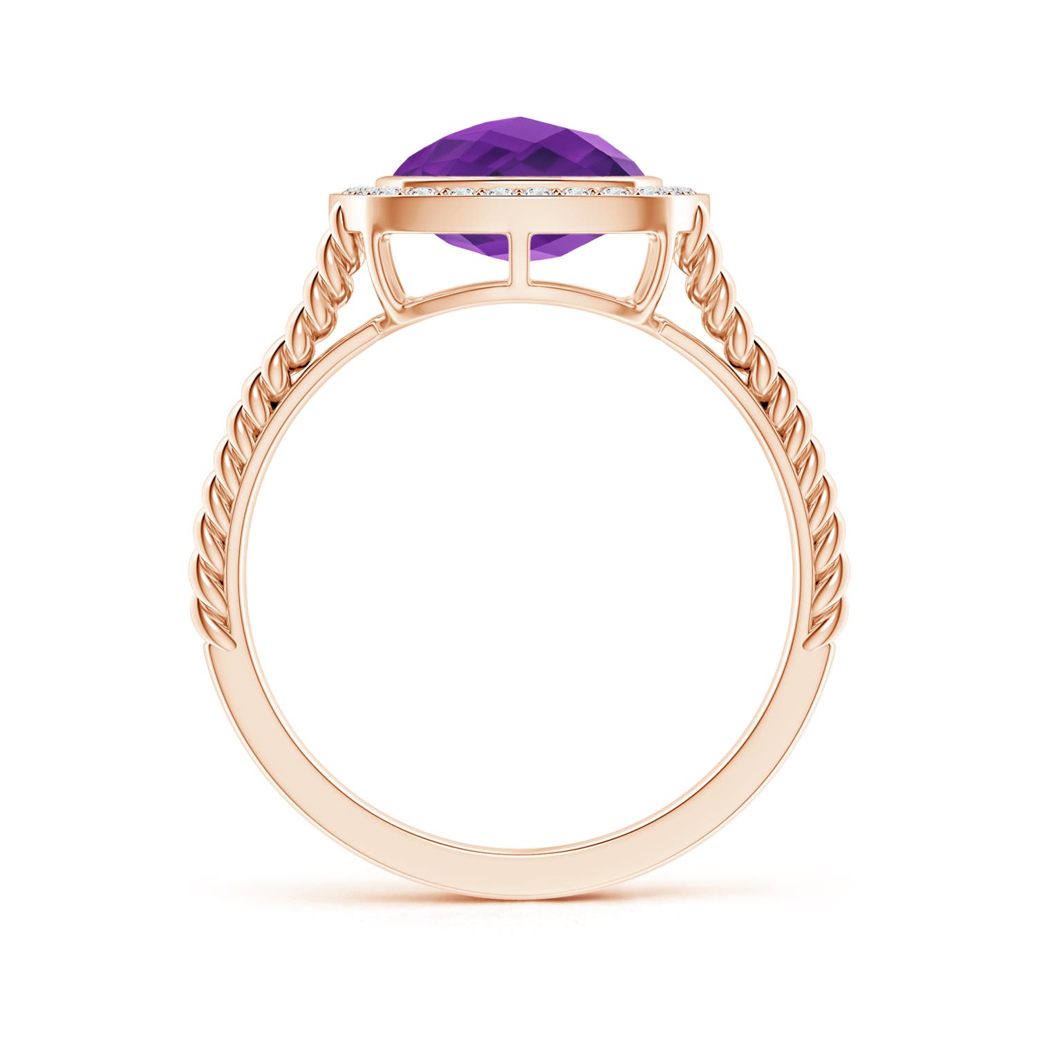 AAAA - Amethyst / 2.67 CT / 14 KT Rose Gold