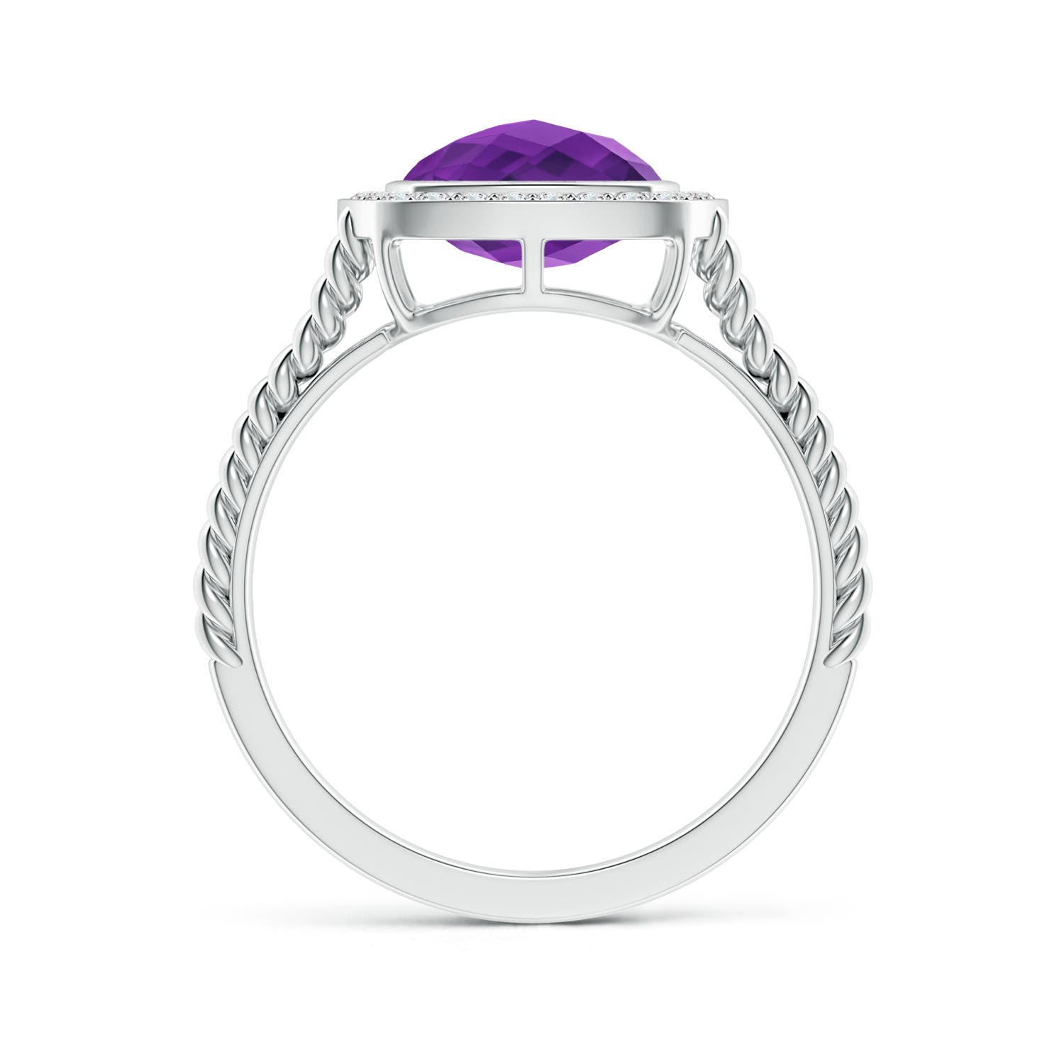 AAAA - Amethyst / 2.67 CT / 14 KT White Gold