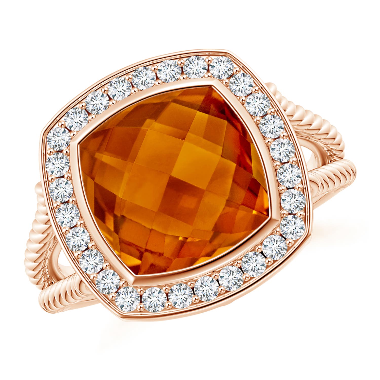 AAAA - Citrine / 4.34 CT / 14 KT Rose Gold