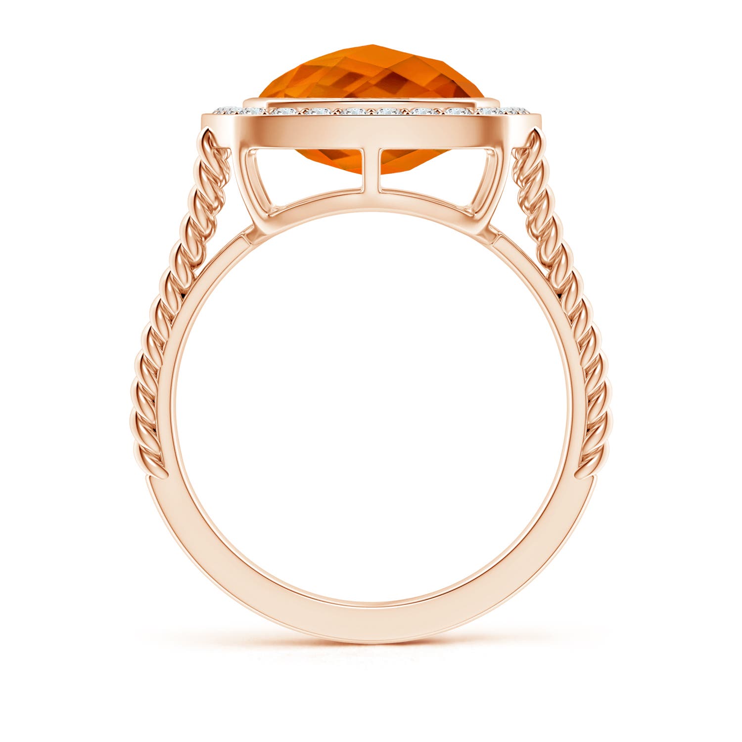 AAAA - Citrine / 4.34 CT / 14 KT Rose Gold