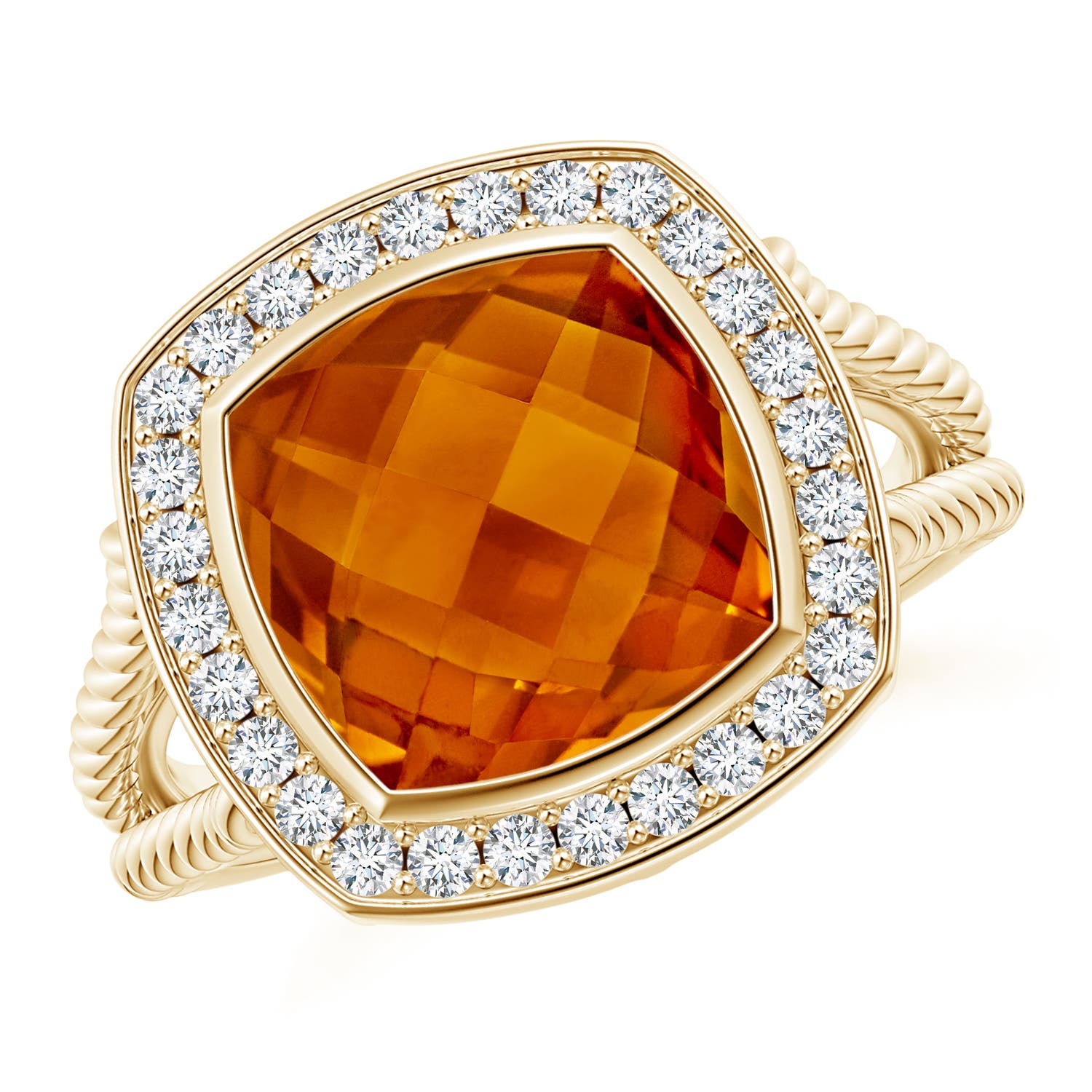 AAAA - Citrine / 4.34 CT / 14 KT Yellow Gold