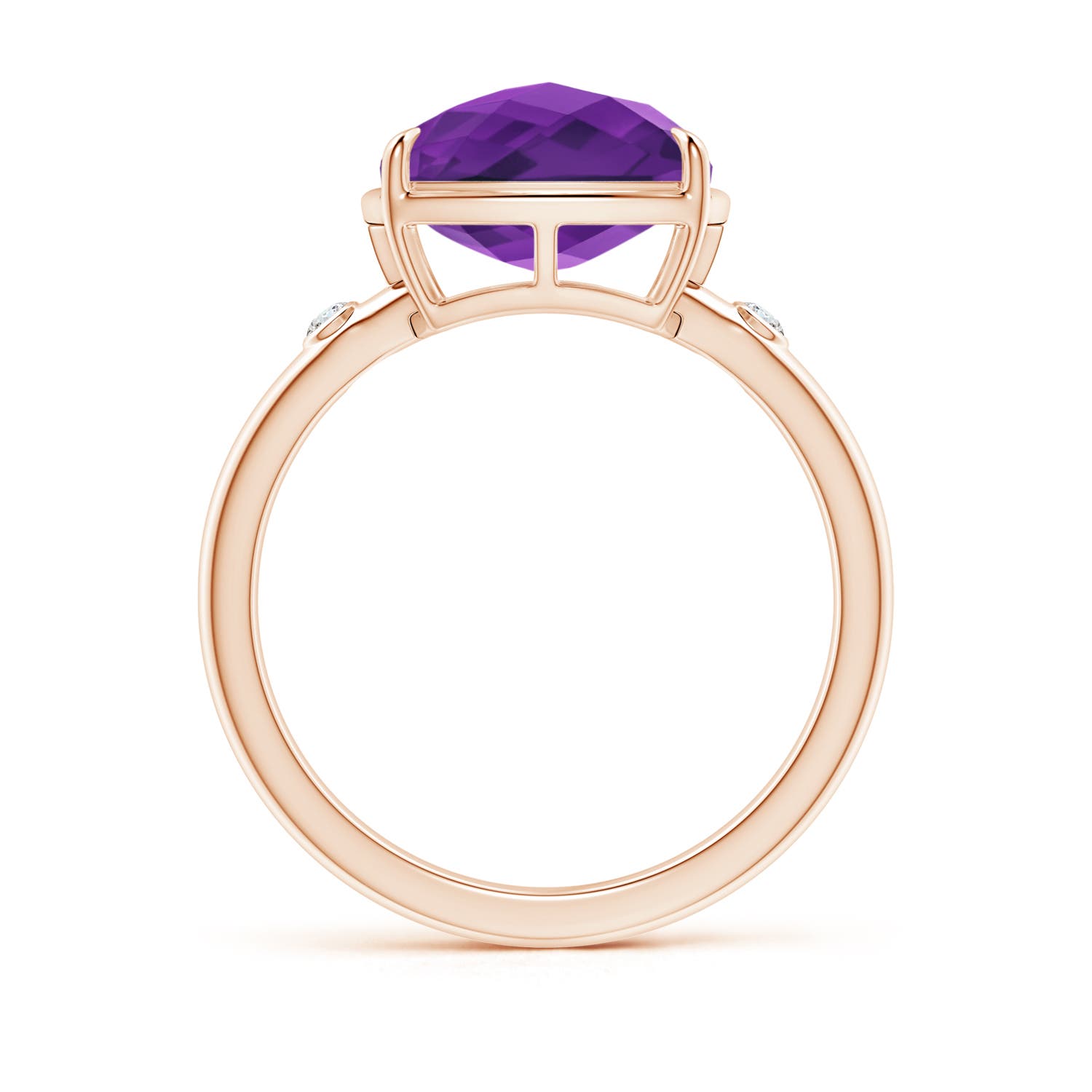 AAAA - Amethyst / 4.05 CT / 14 KT Rose Gold