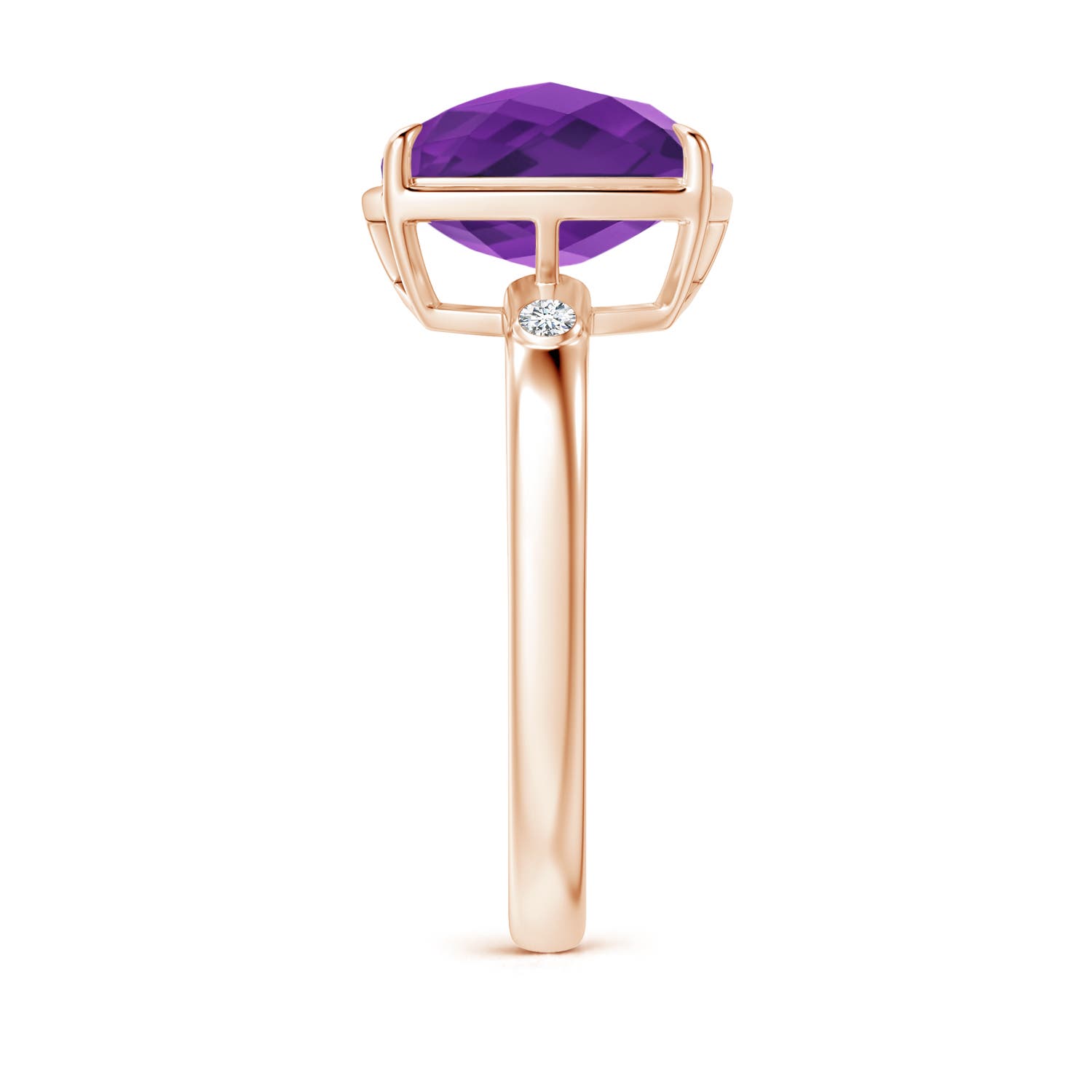 AAAA - Amethyst / 4.05 CT / 14 KT Rose Gold