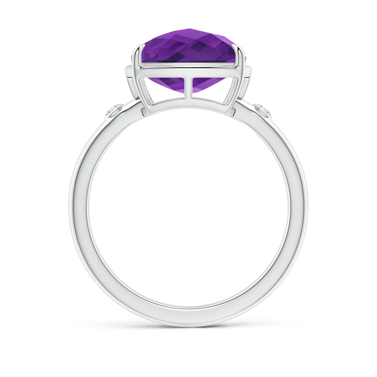 AAAA - Amethyst / 4.05 CT / 14 KT White Gold