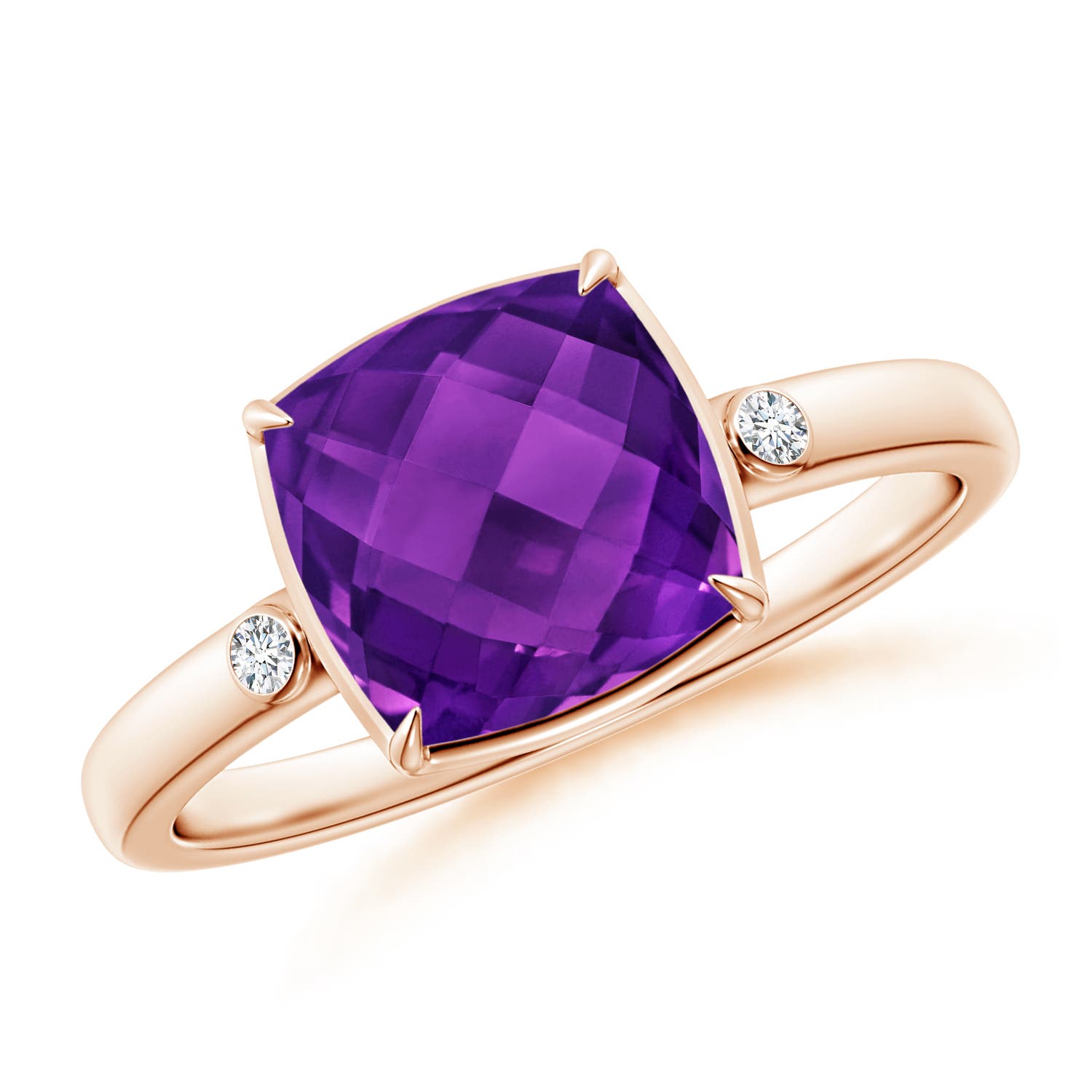 AAAA - Amethyst / 2.54 CT / 14 KT Rose Gold