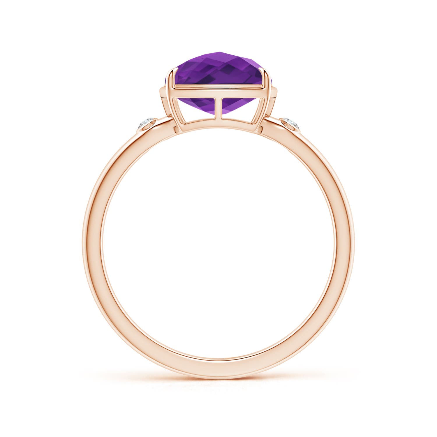 AAAA - Amethyst / 2.54 CT / 14 KT Rose Gold