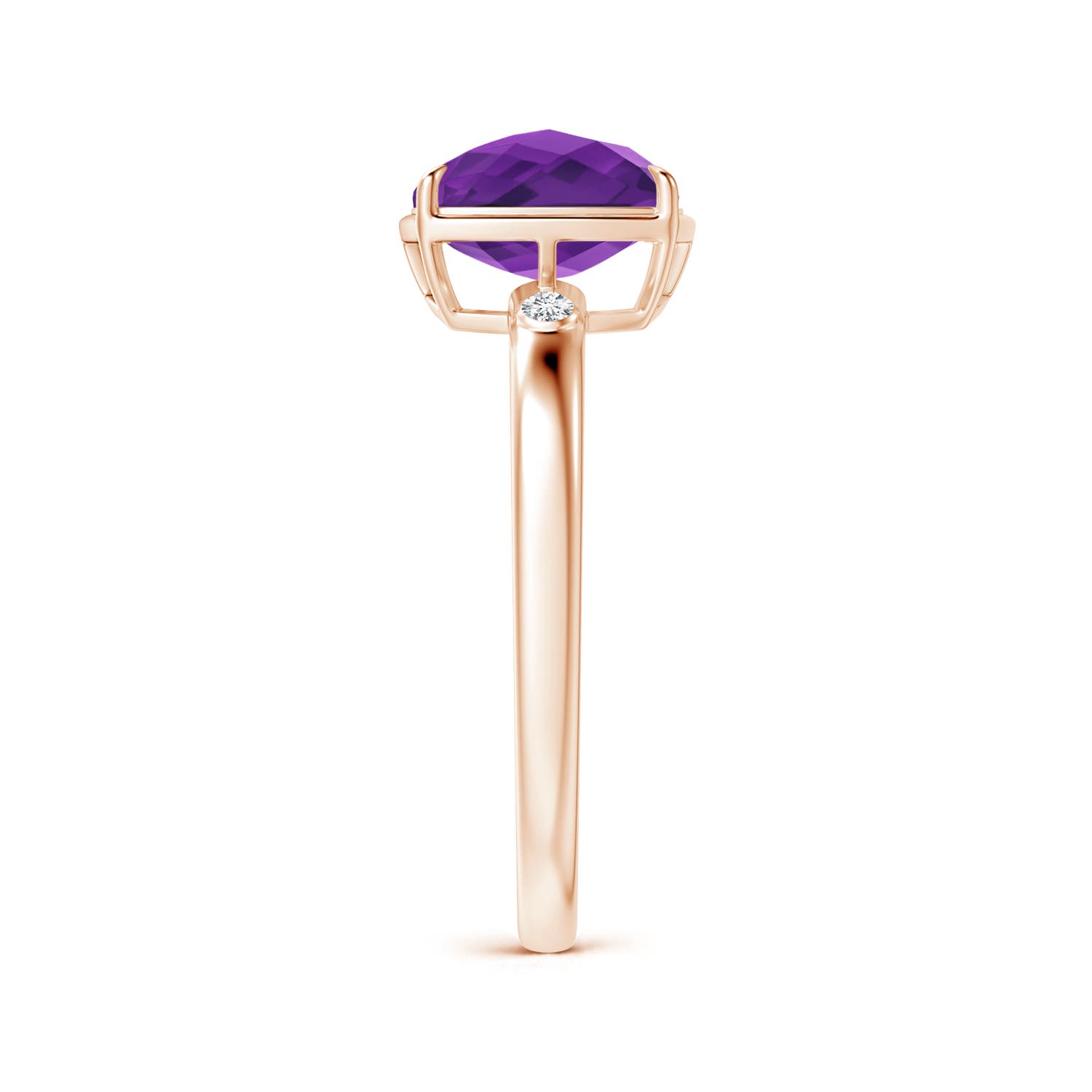 AAAA - Amethyst / 2.54 CT / 14 KT Rose Gold